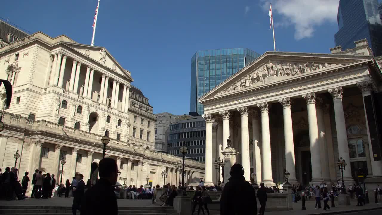 Bank of England 4K Stock Footage