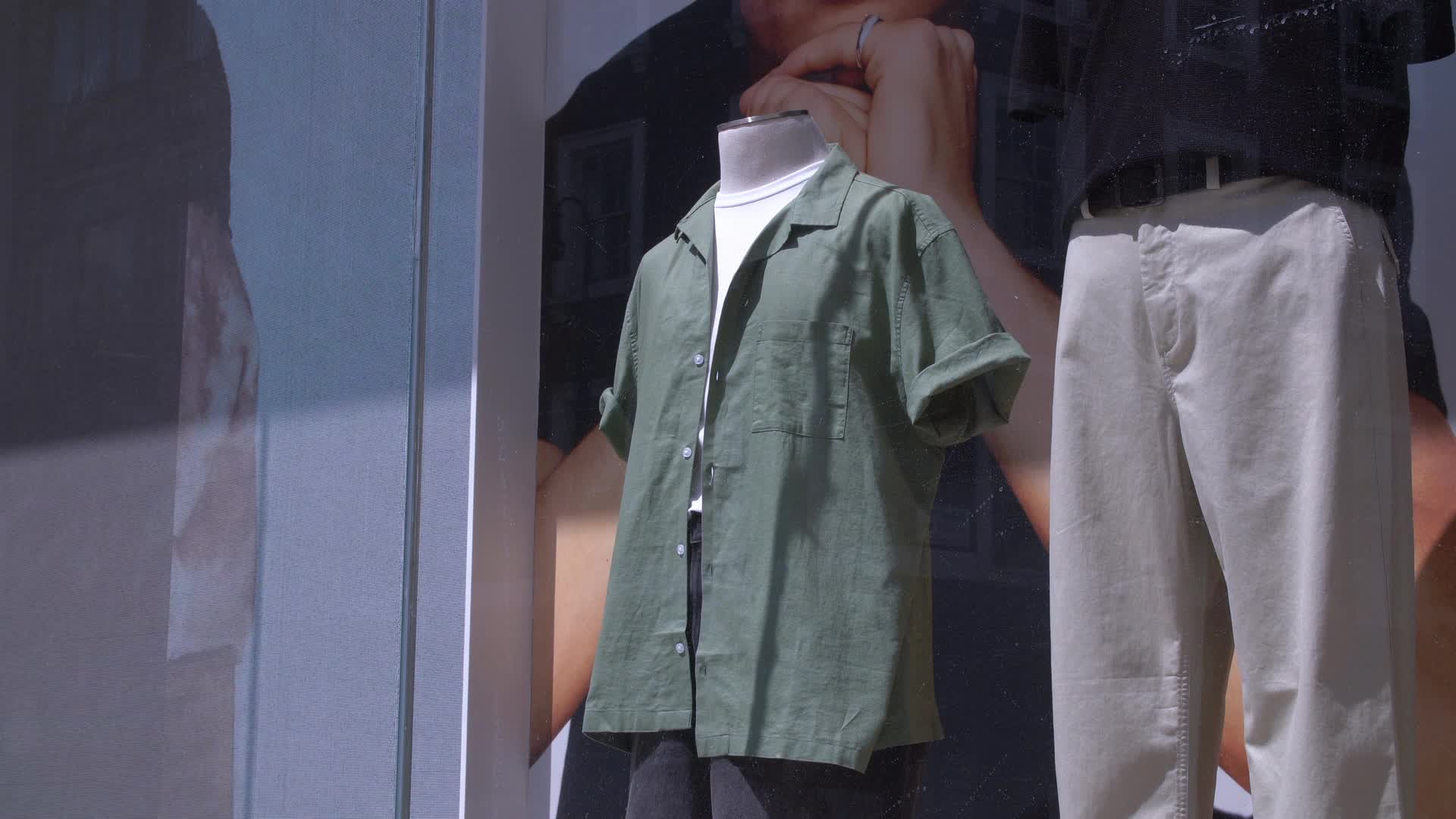 Shopfront Display with Casual Wear