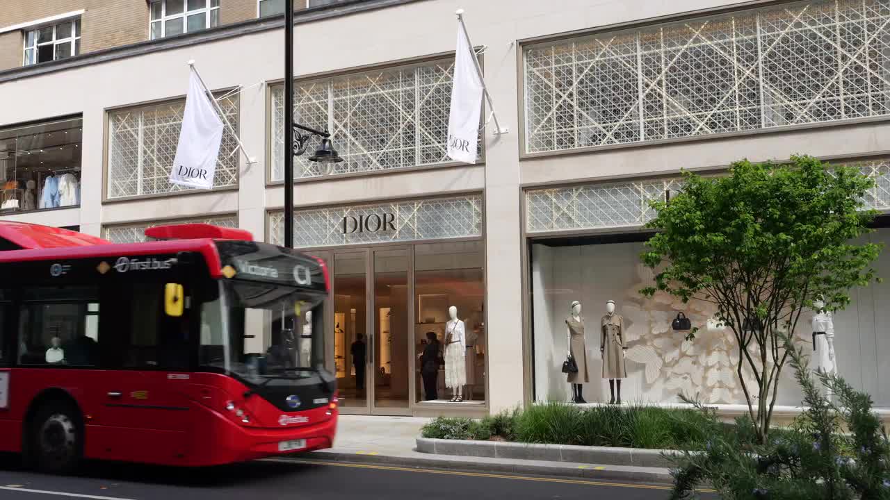 Dior Luxury Fashion Storefront in London