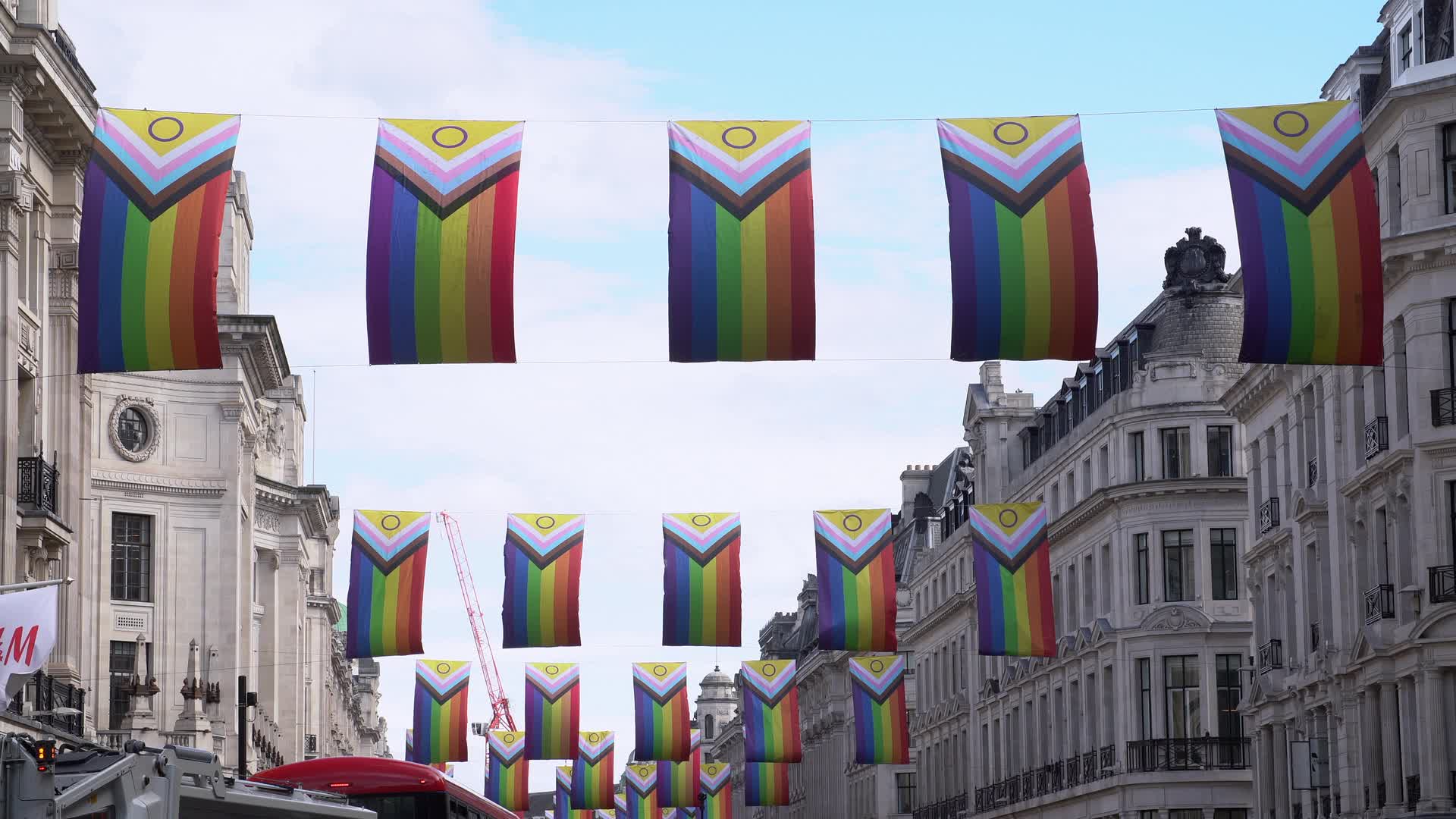 Pride Flags on Regent Street