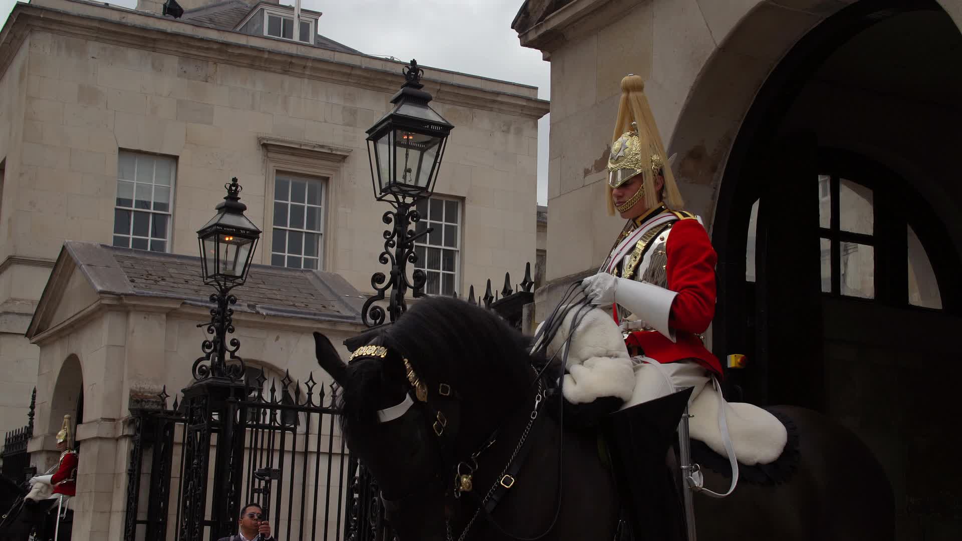 King's Guard on Horse at Horse Guards Parade in London