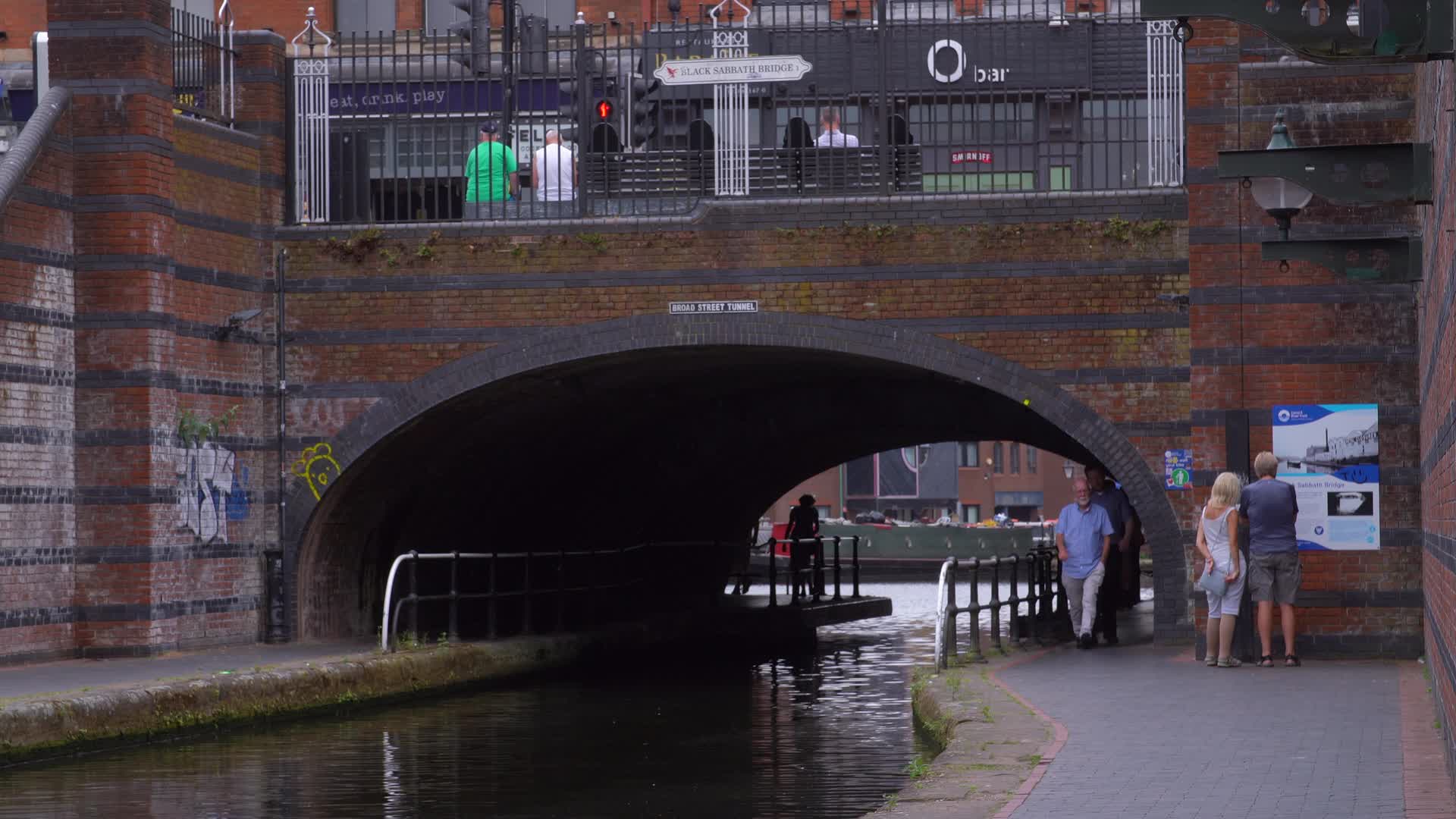 Black Sabbath Bridge Canal Walkway in Birmingham