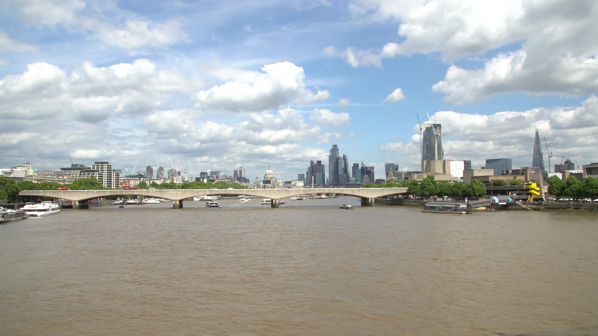 Sunny Day on London's Thames River