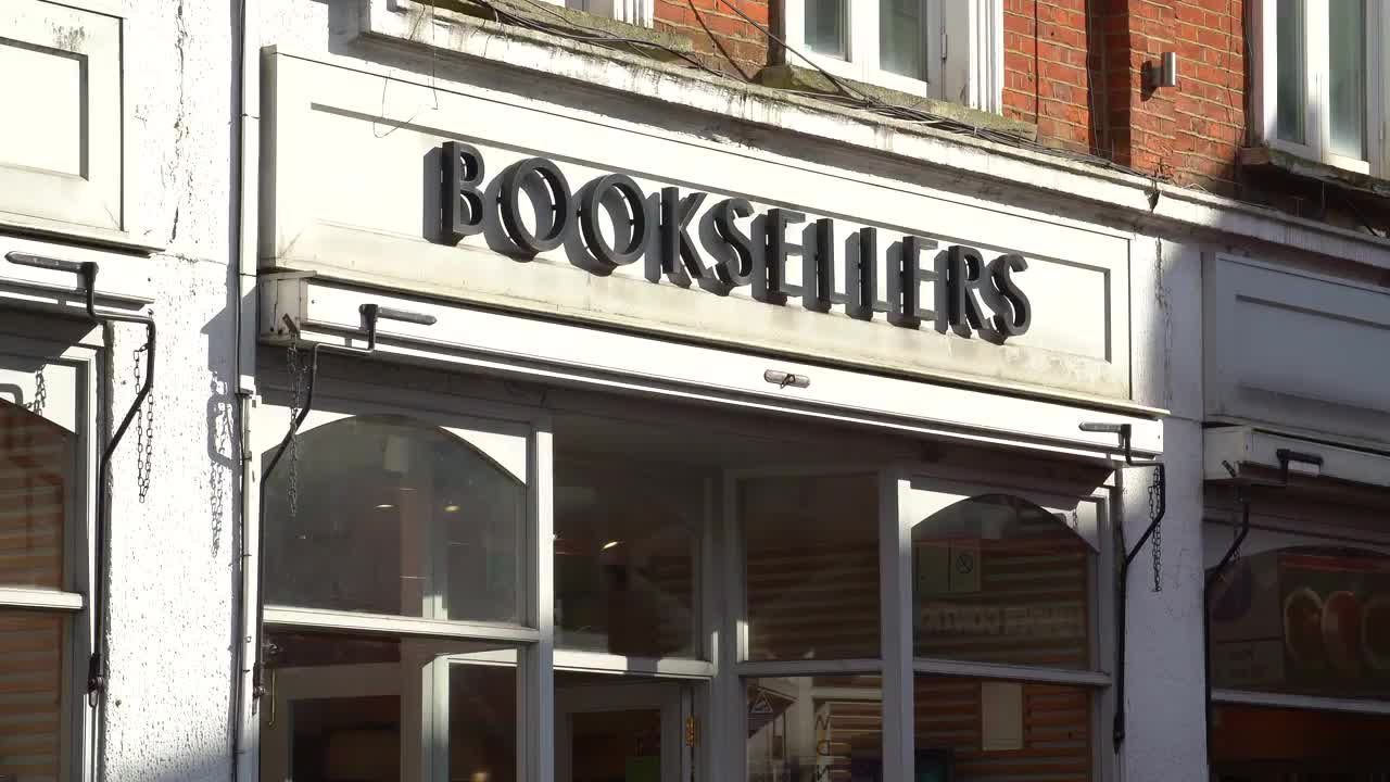 Exterior of Bookstore on Sunny Day
