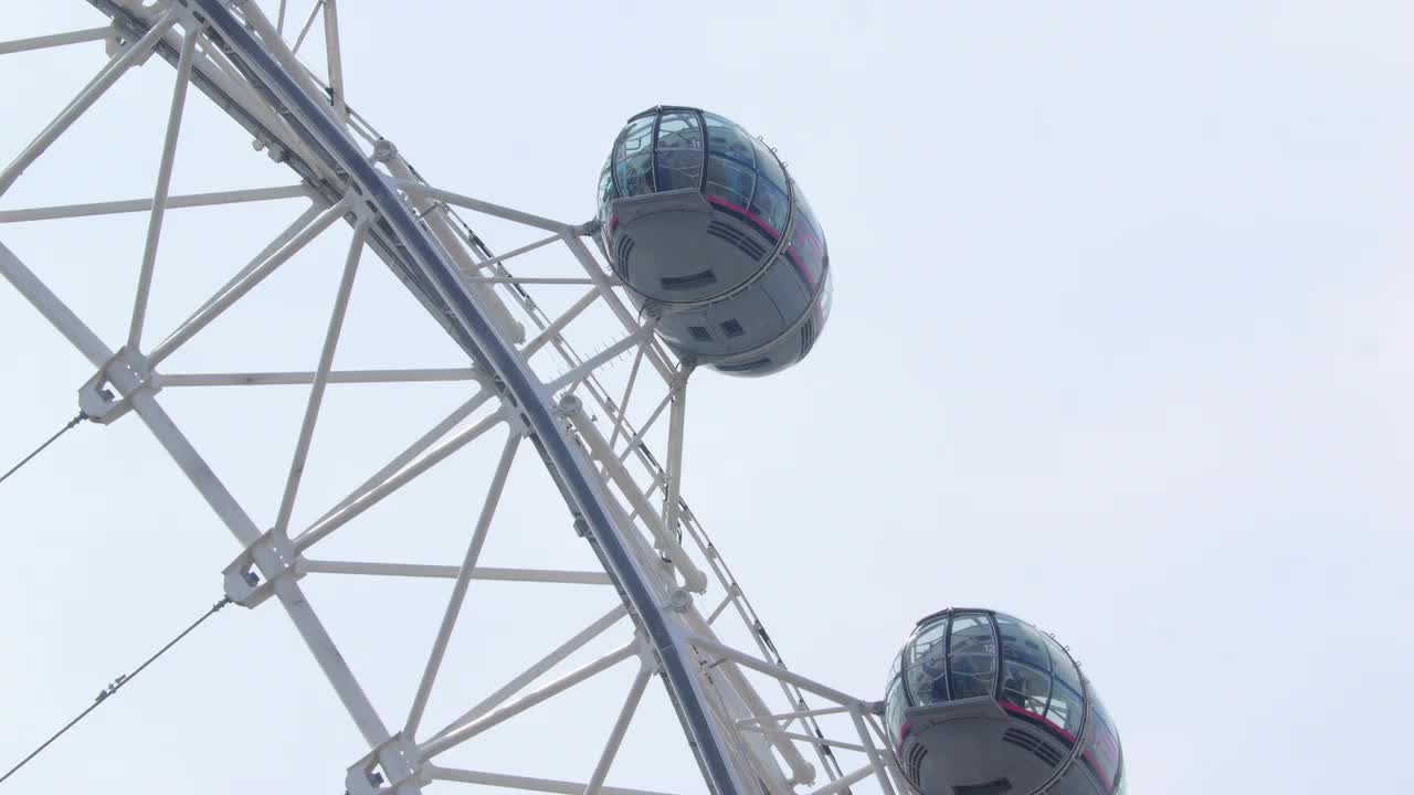 Close-Up View of the London Eye Capsules