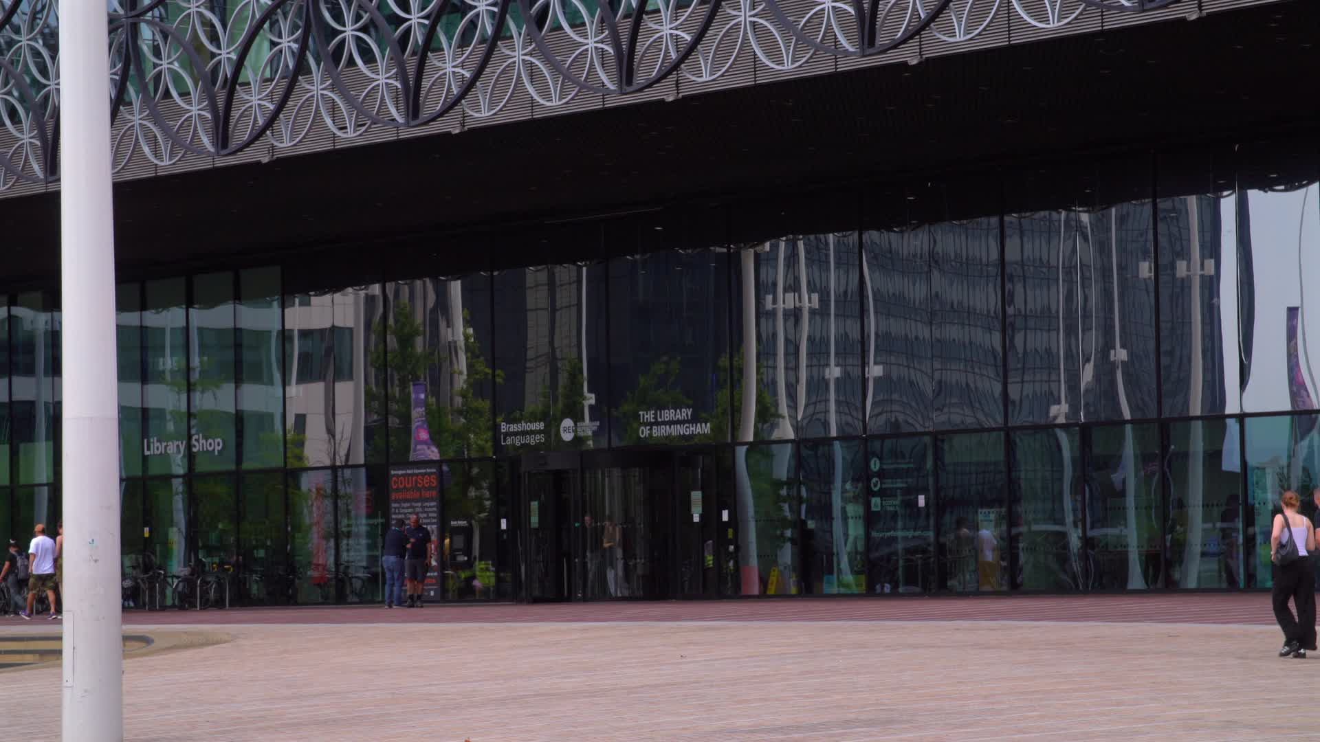 Exterior of the Library of Birmingham in Summer