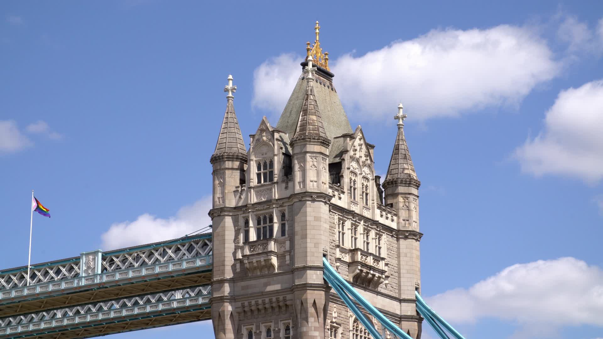 Tower Bridge Close-Up on a Sunny Day