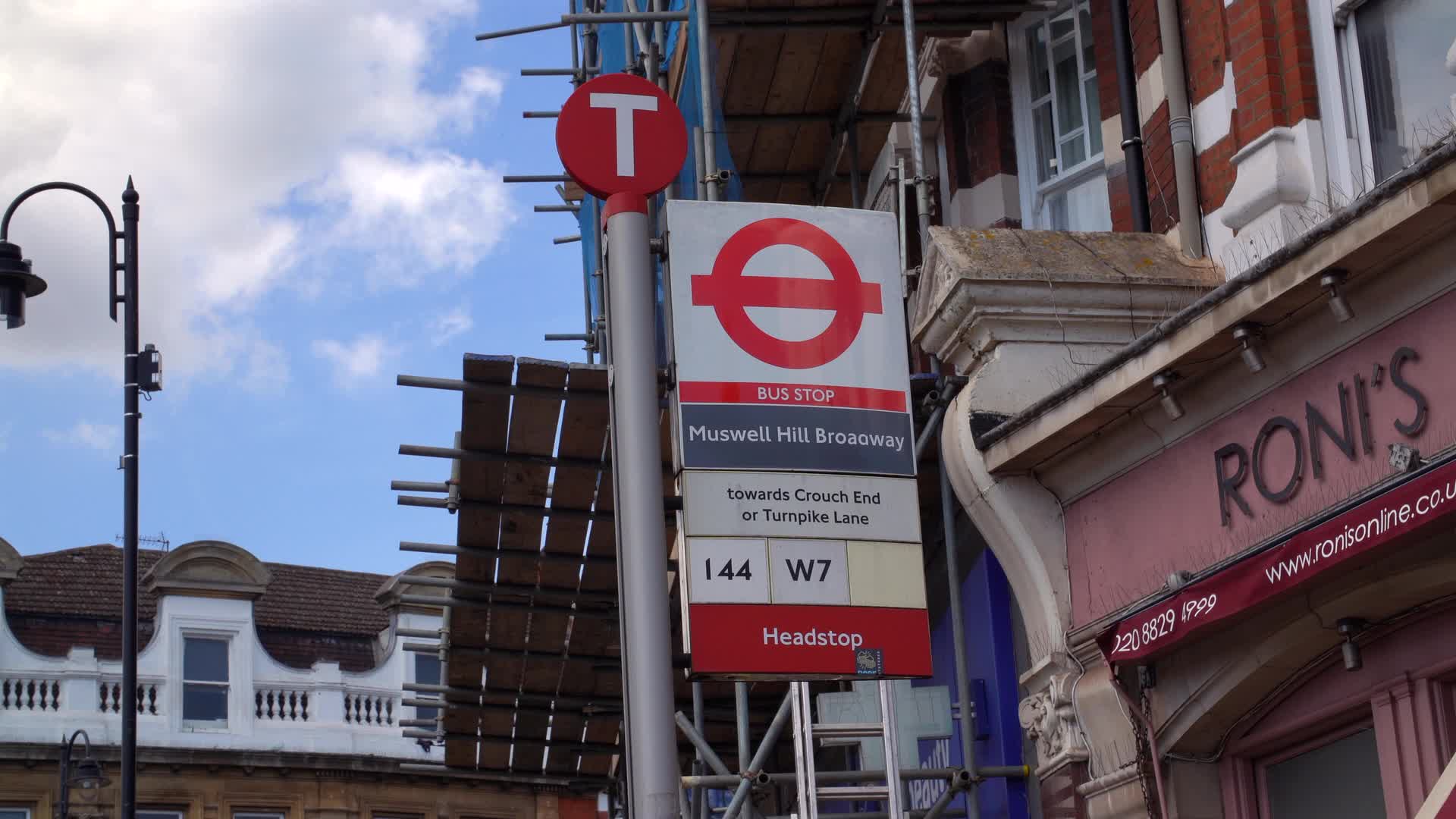 Muswell Hill Broadway Bus Stop in London