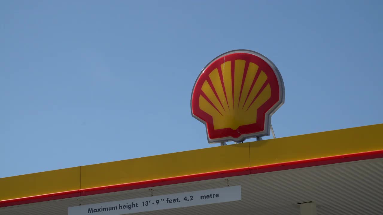 Shell Gas Station Sign on a Clear Day