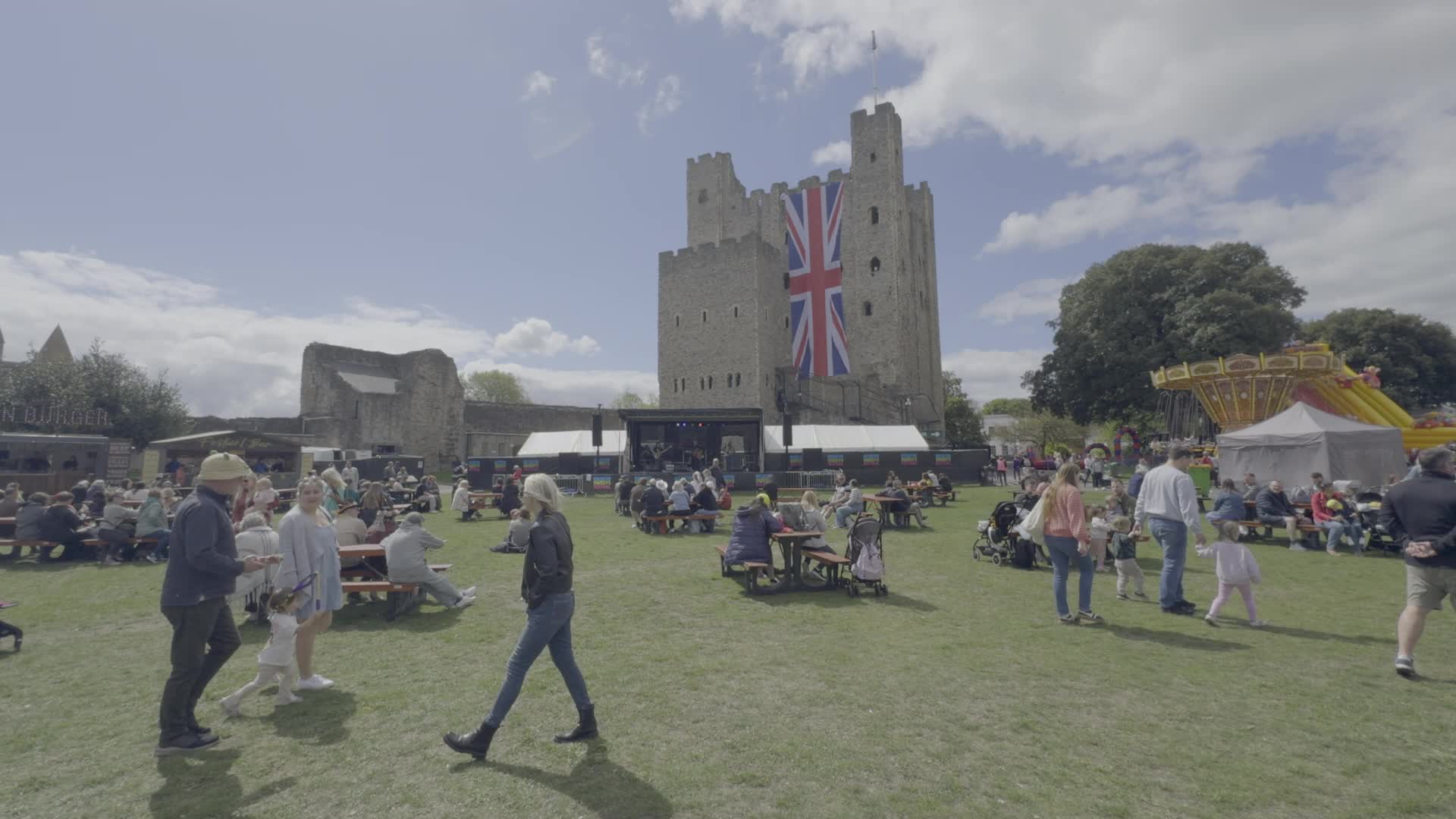 Outdoor Festival at Rochester Castle