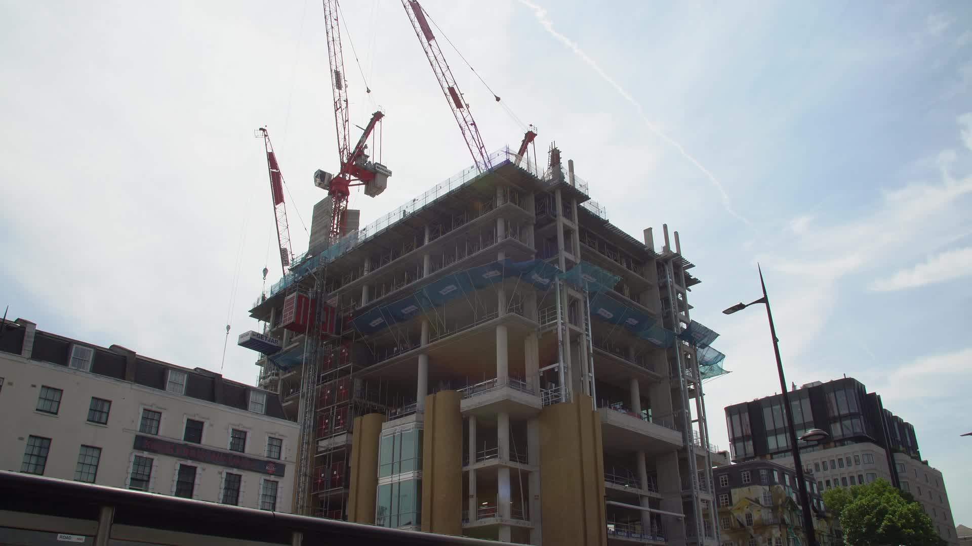 Urban Construction Site in London, UK
