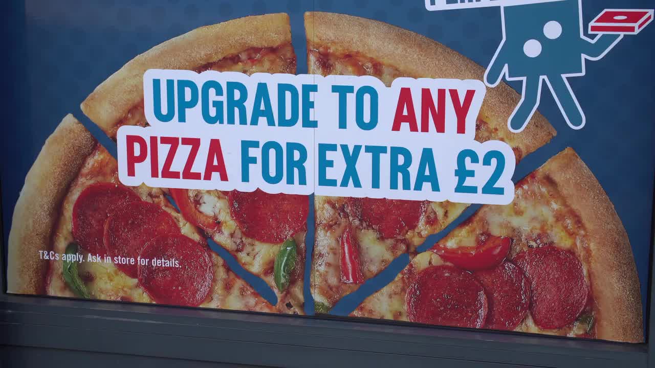 Pizza Promotion Sign for Domino's