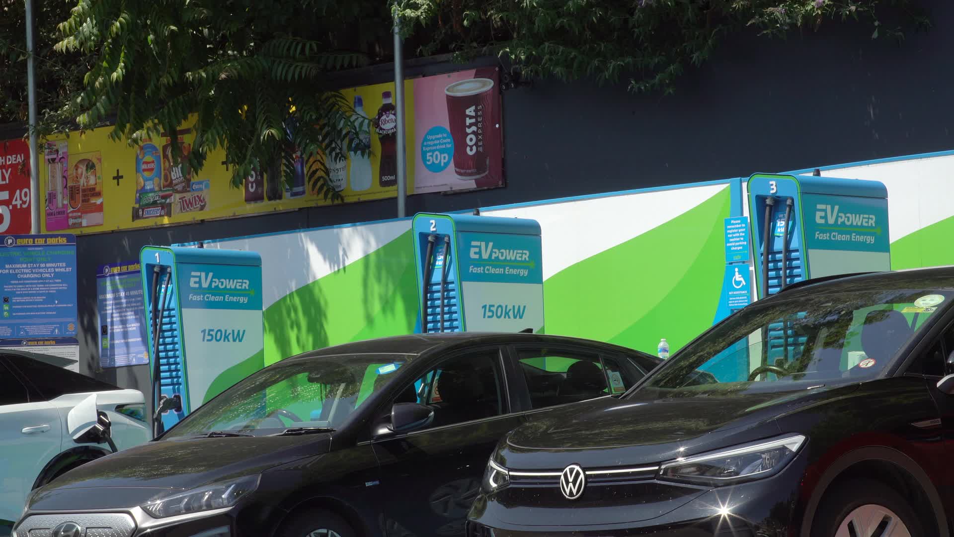 Electric Vehicle Charging Station with EV Power