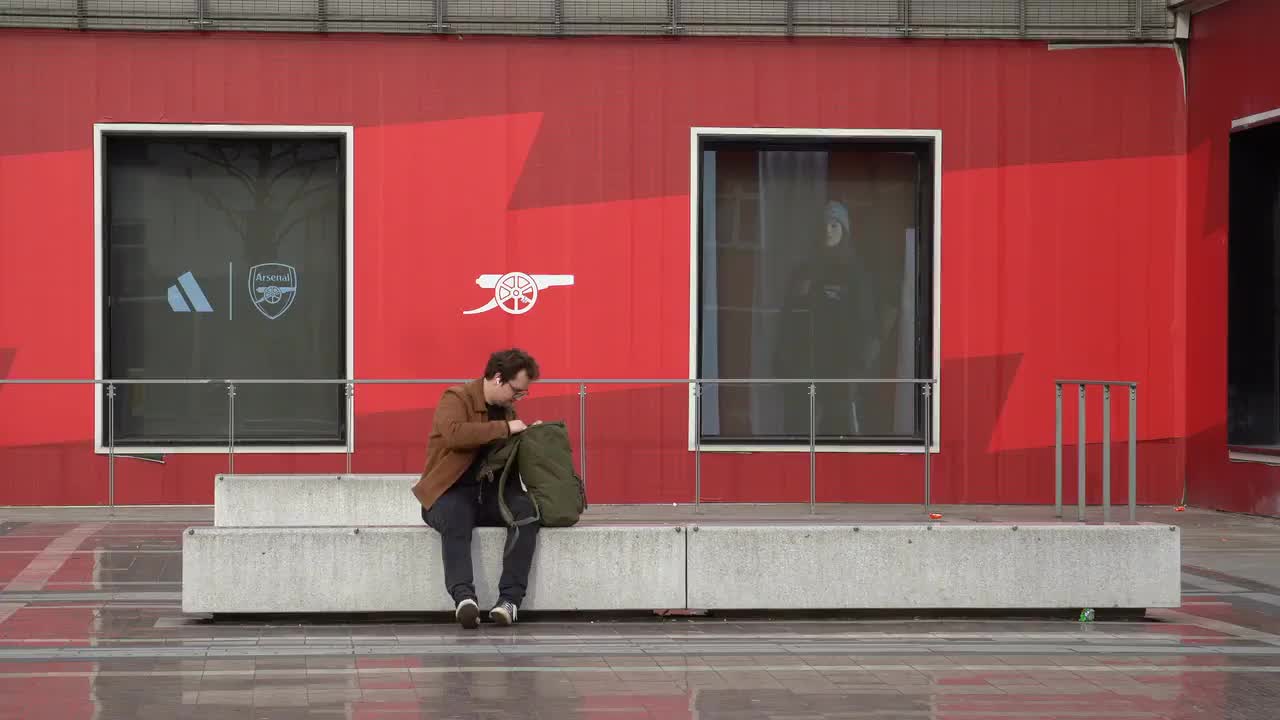 Urban Scene Outside Arsenal Stadium