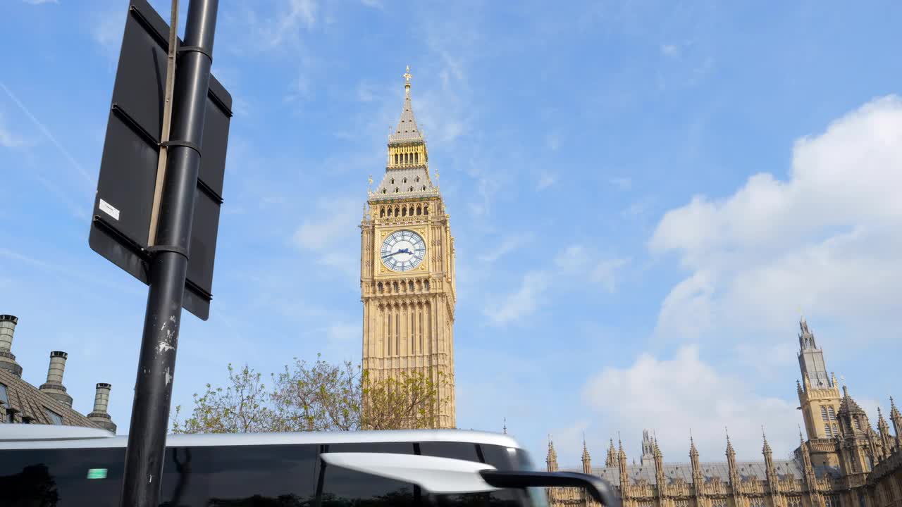 Iconic Big Ben and UK Parliament on a Sunny Day