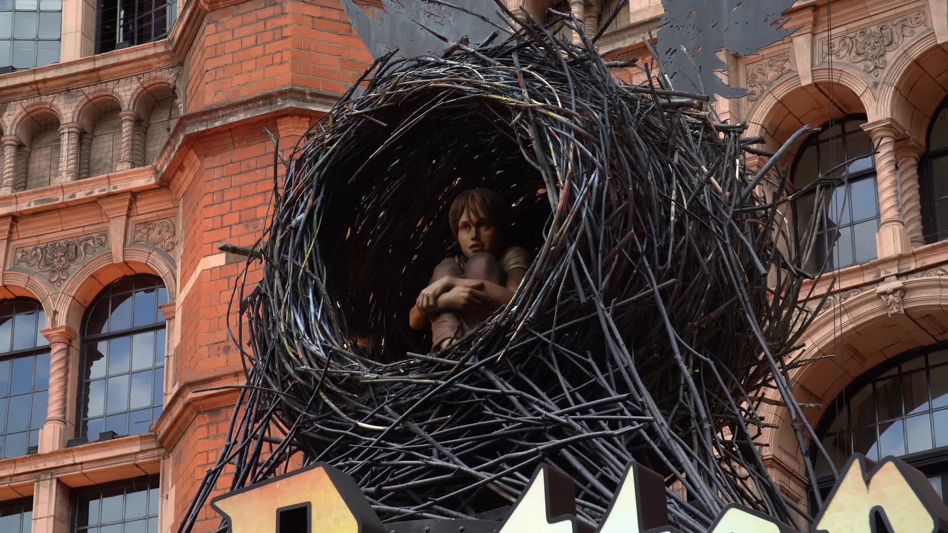 West End Theatre Exterior with Harry Potter The Cursed Child Sign