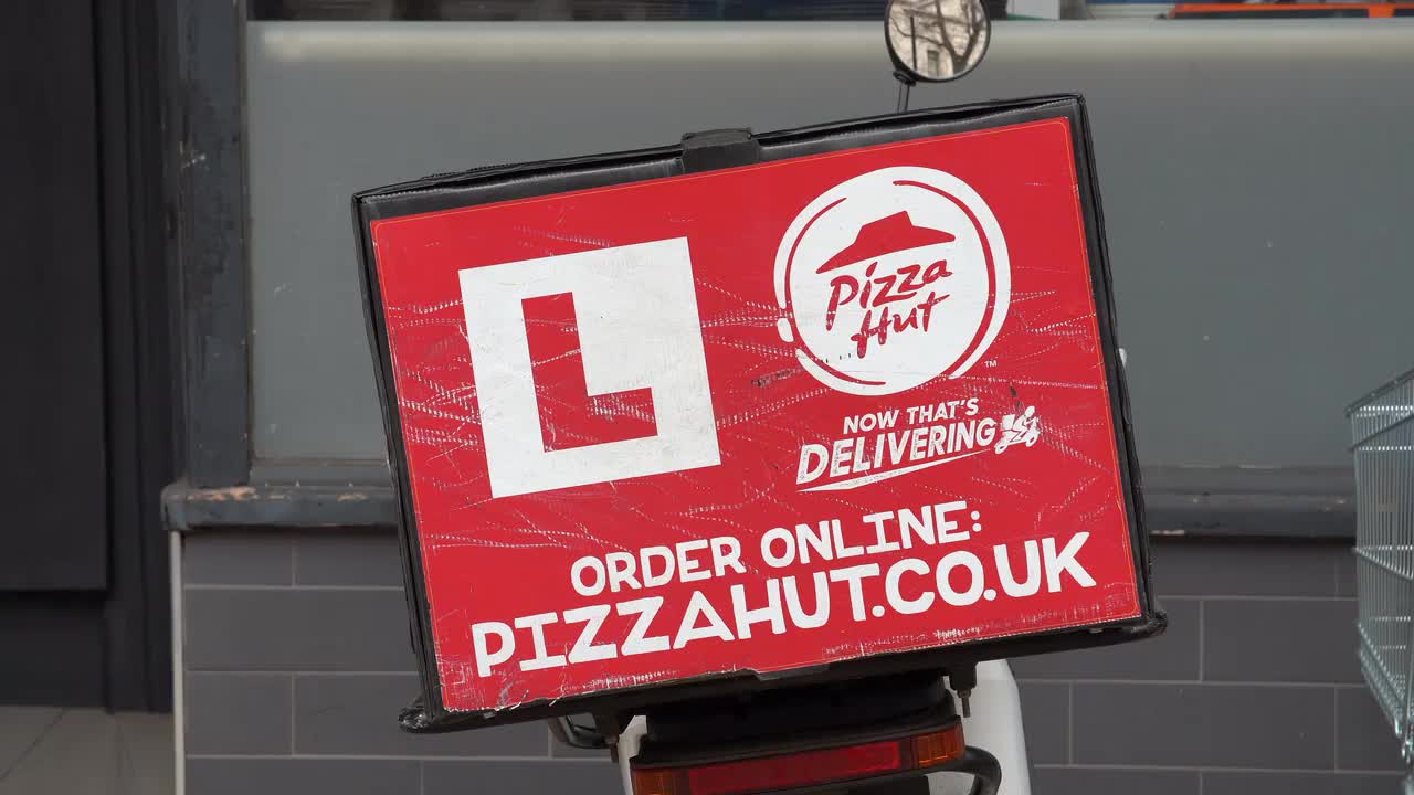 Pizza Hut Delivery Box on Scooter