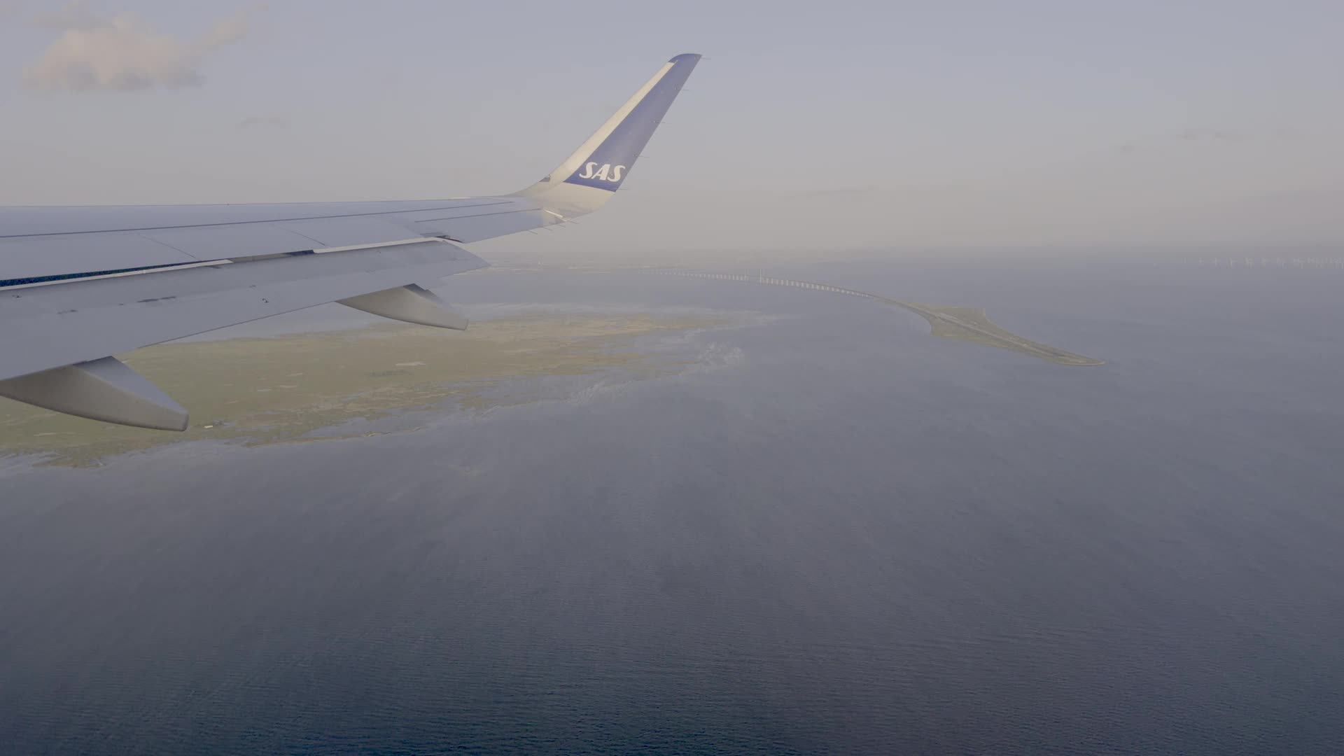 Aerial View of Copenhagen from SAS Flight