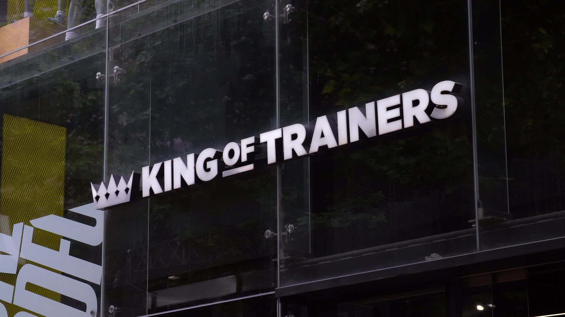 JD Sports Store Front with King of Trainers Sign