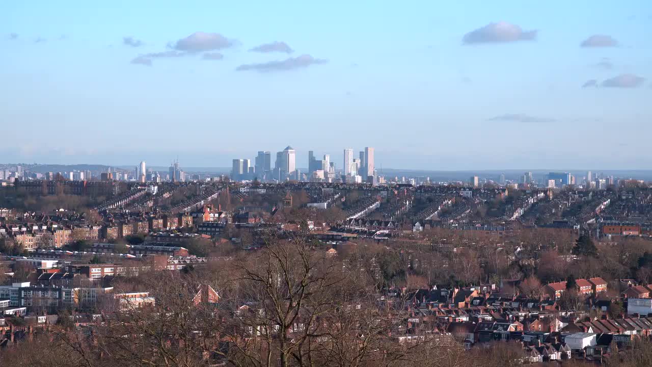 Panoramic View of London Skyline from Highgate