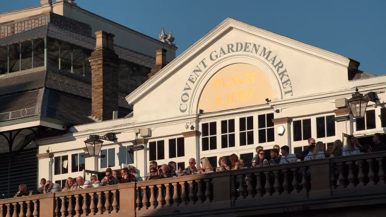 Sunlit Evening at Covent Garden Market Balcony
