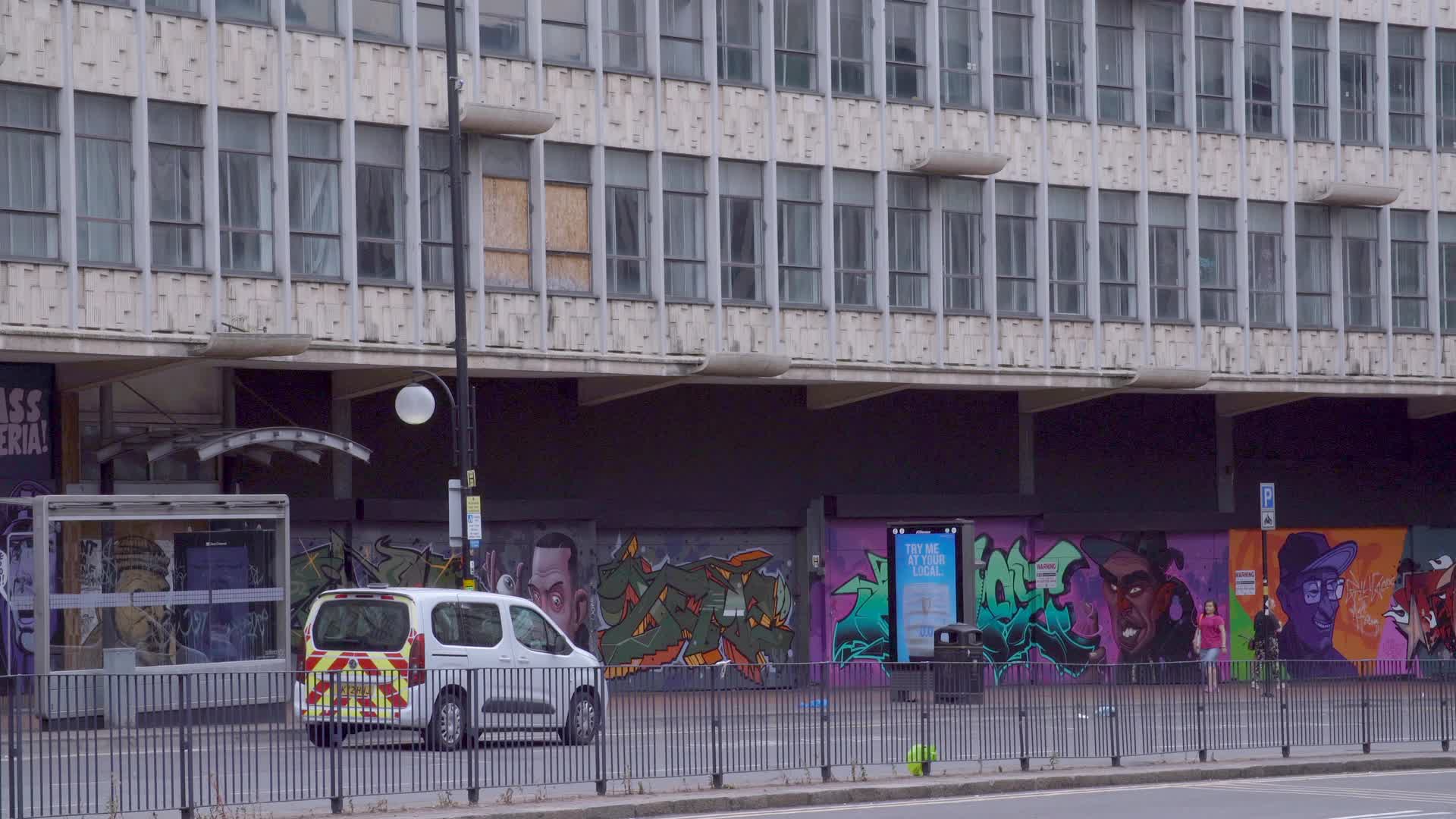 Ringway Centre with Colourful Street Art