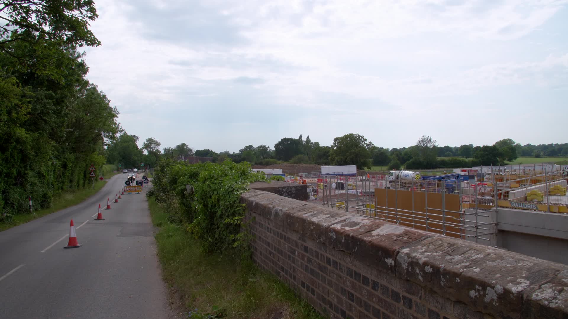 HS2 Construction Site in the West Midlands