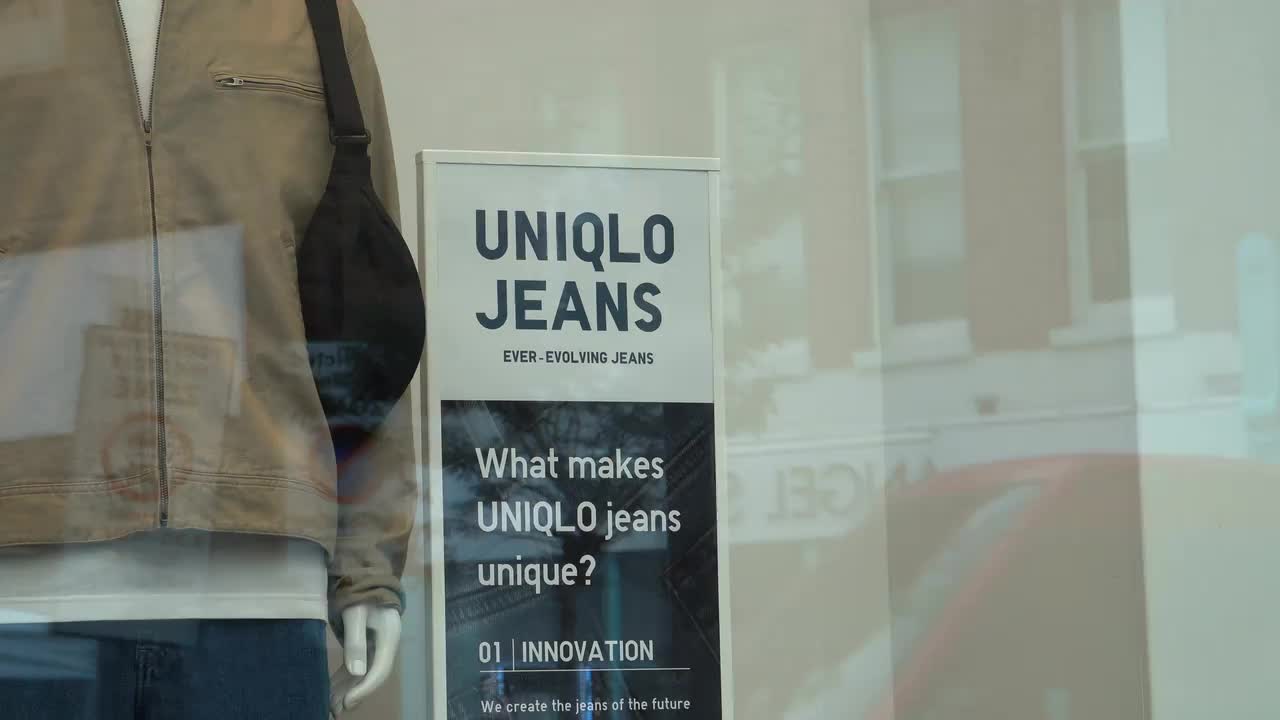 Uniqlo Jeans Storefront Display