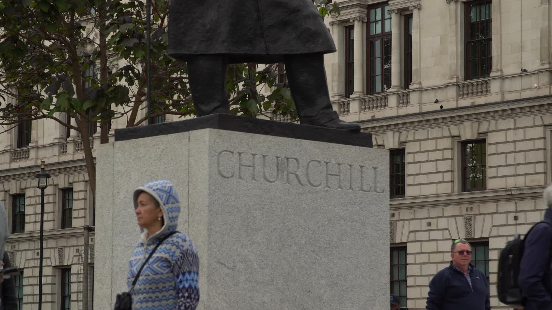 Statue of Winston Churchill Statue in Westminster, London
