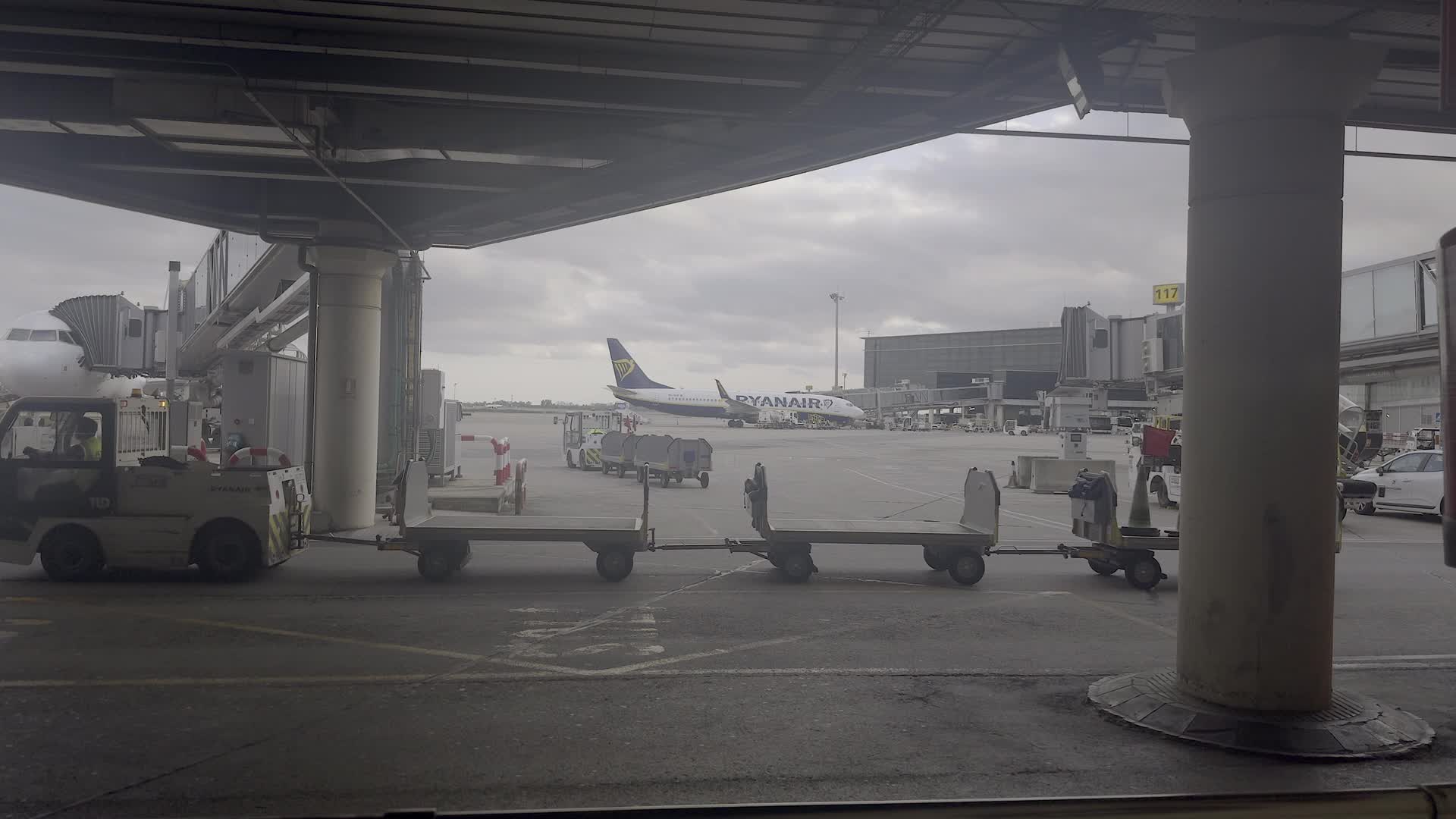 Barcelona Airport Tarmac Activity