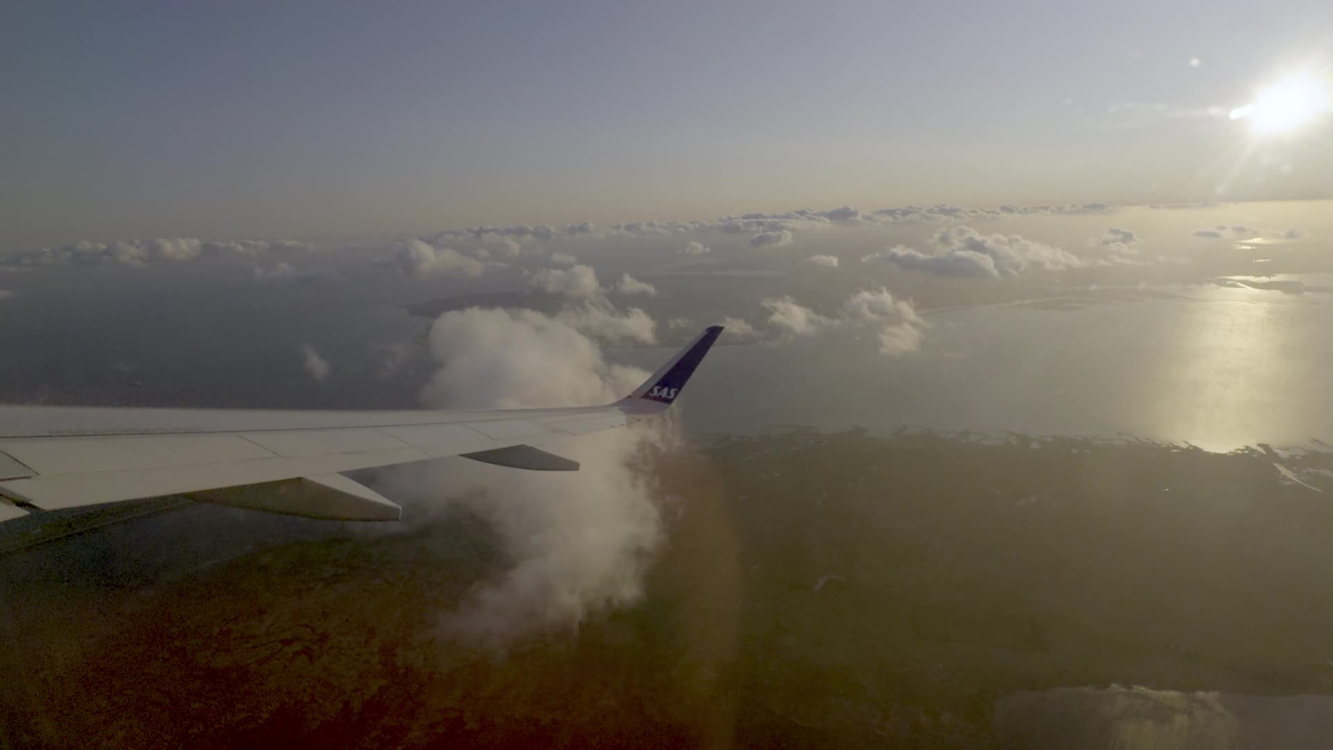 Scenic Aerial View Above Copenhagen Airport