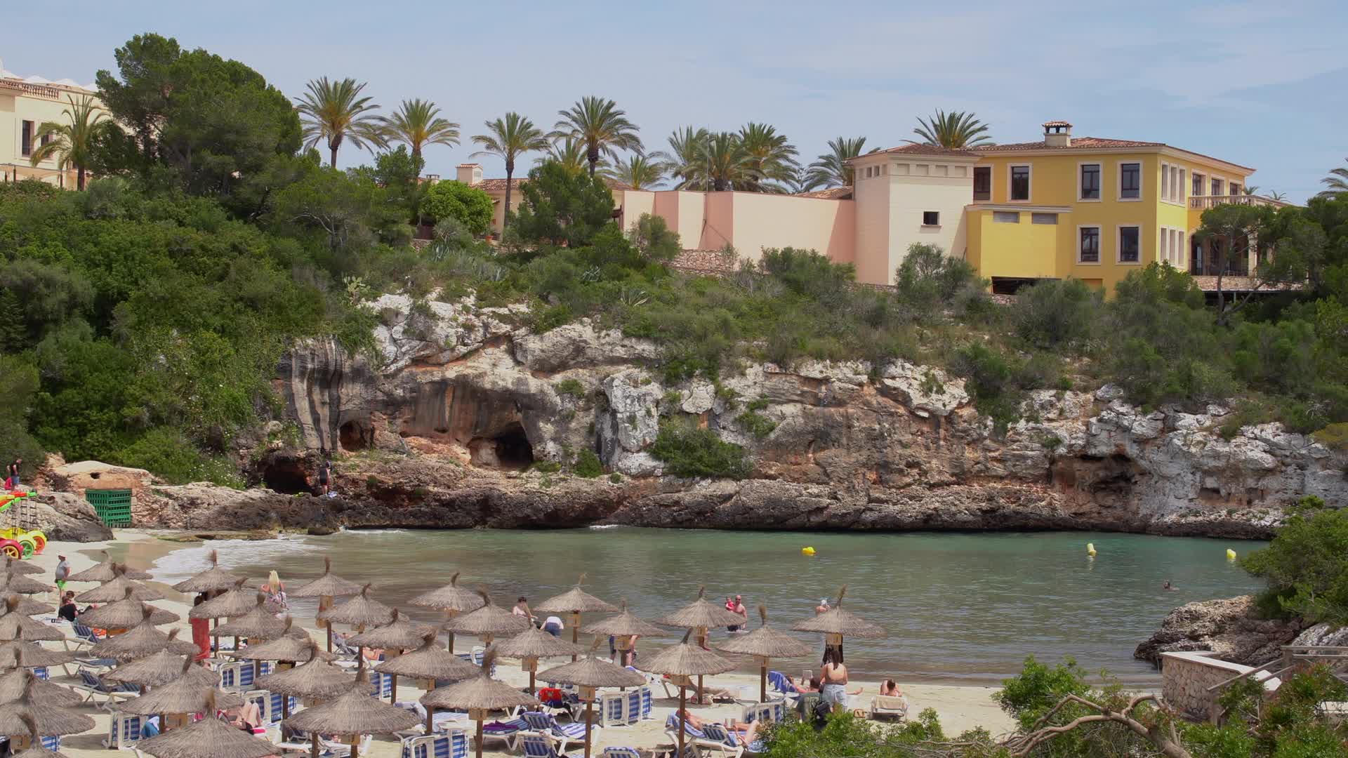 Scenic View of Cala Ferrera Beach in Mallorca, Spain