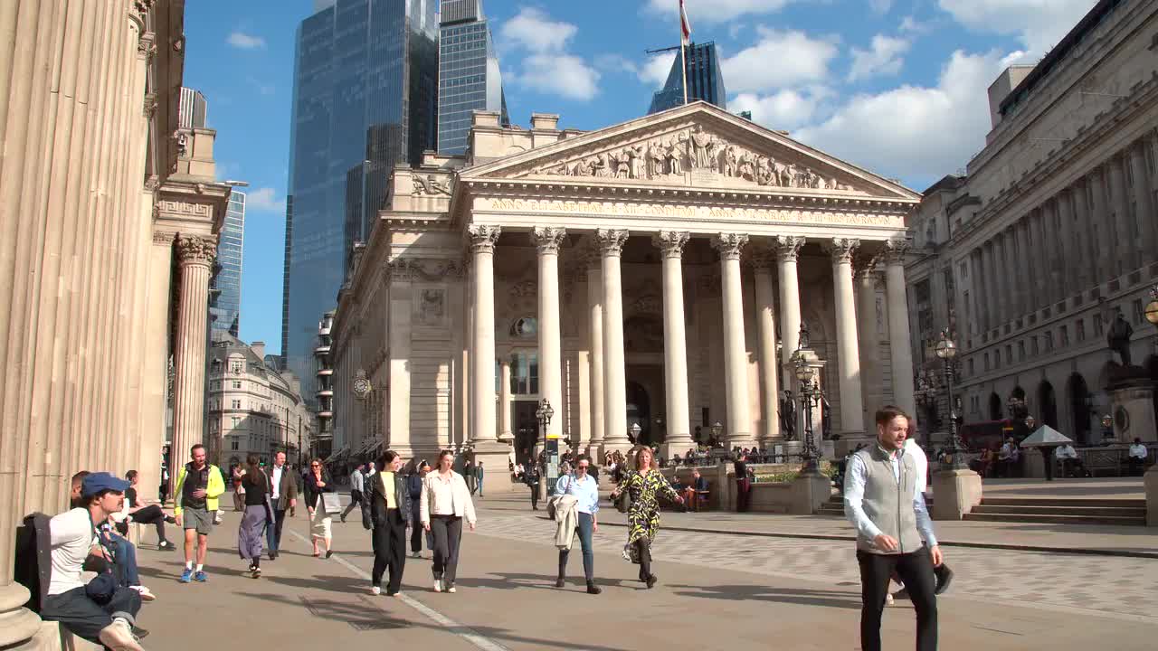 Royal Exchange London 4K Footage