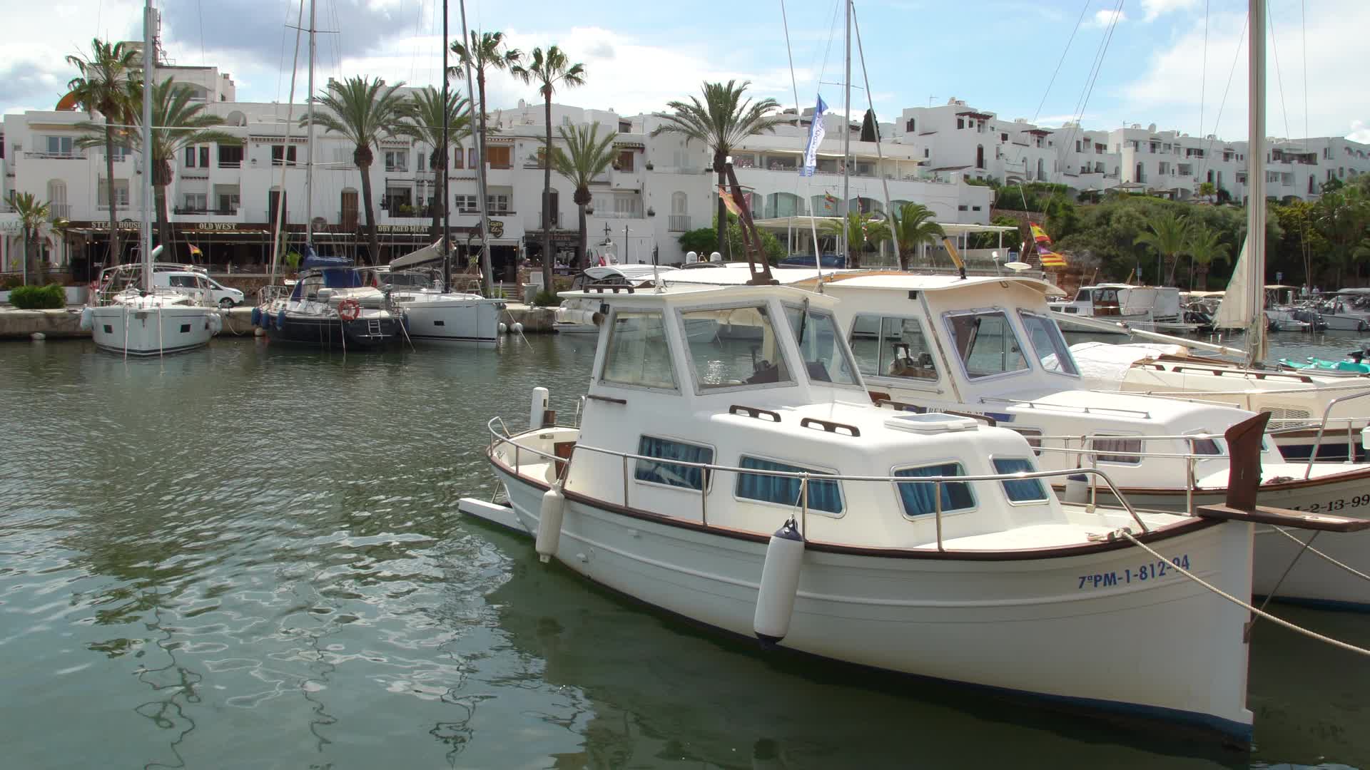 Luxury Yachts Docked at Marina de Cala d'Or, Mallorca, Spain