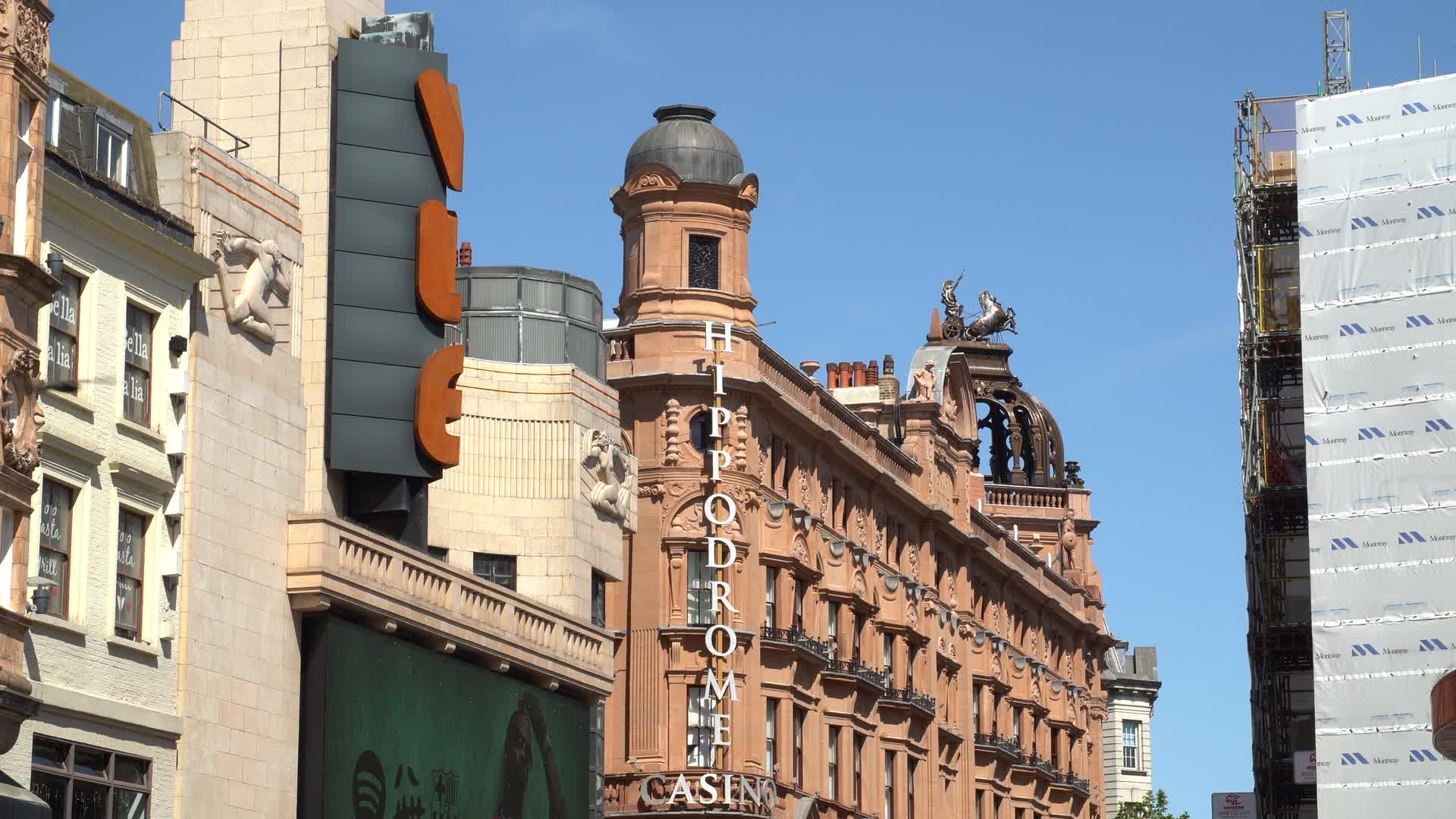 Leicester Square Iconic Buildings on a Sunny Day