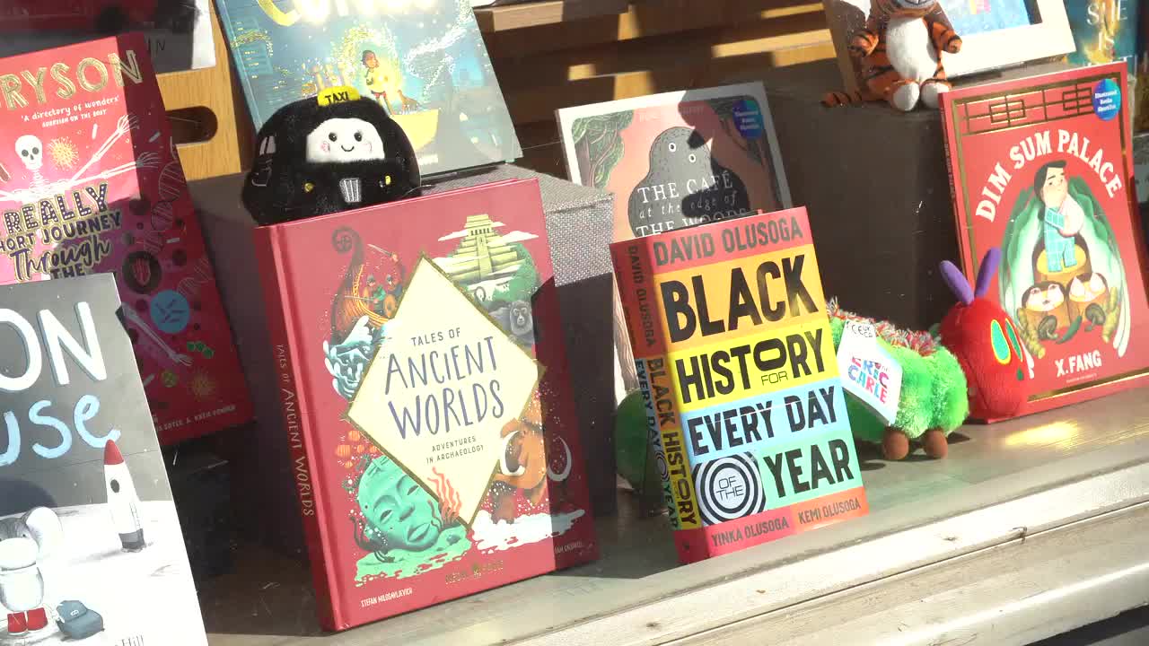 Bookstore Display with Diverse Literature