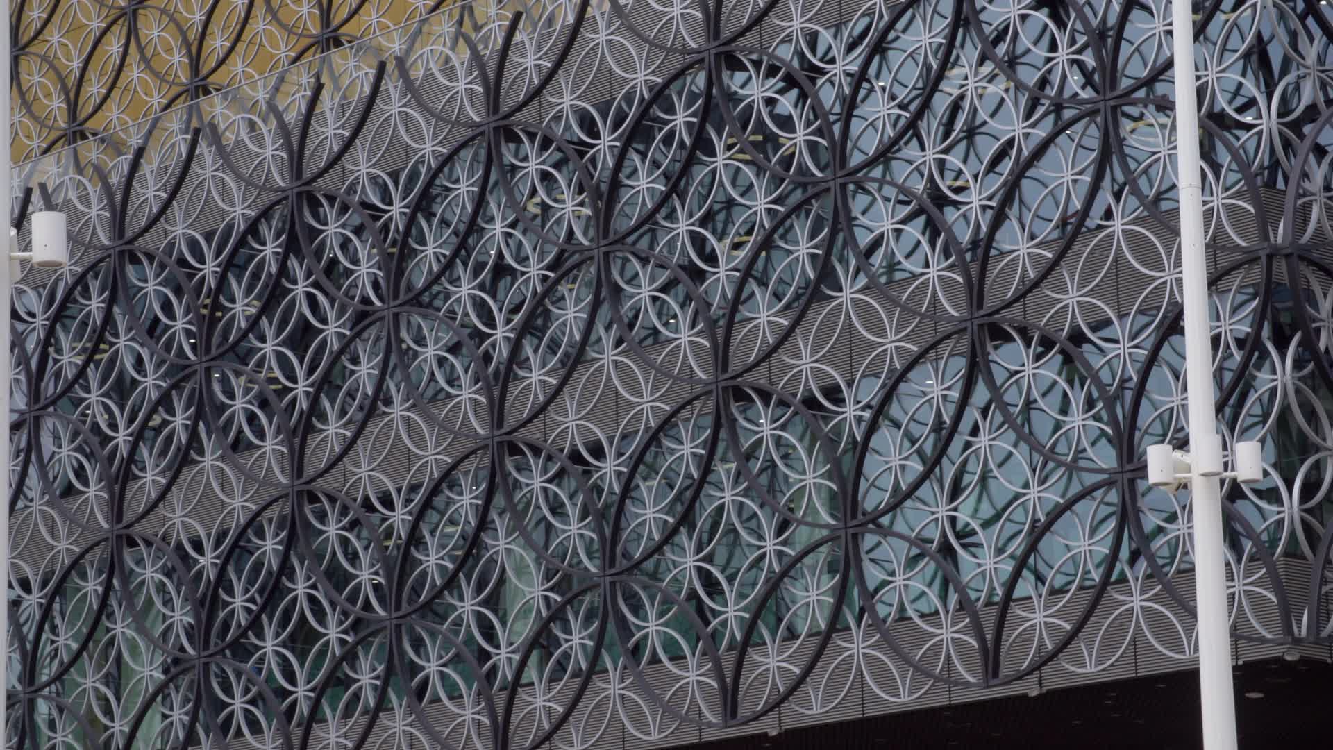 Close-up Shot of Library of Birmingham 