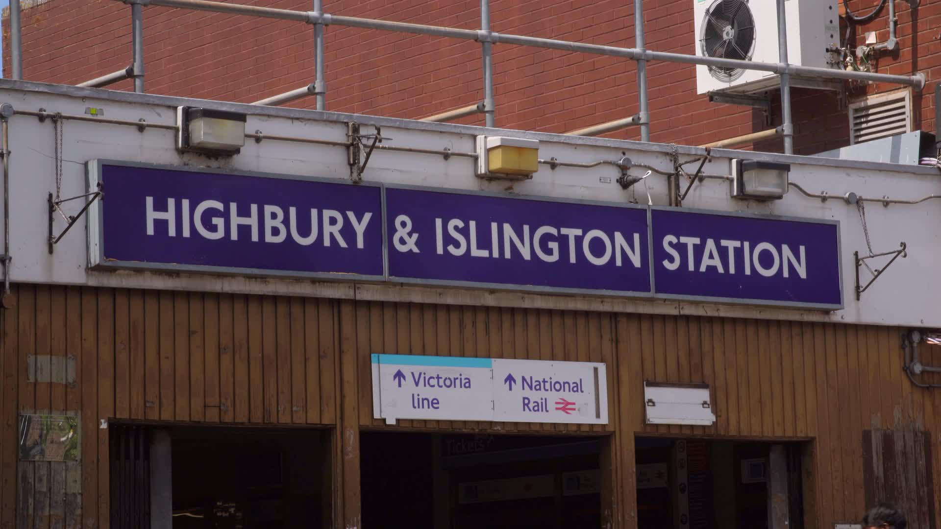 Highbury & Islington Tube Station Exterior on Sunny Day