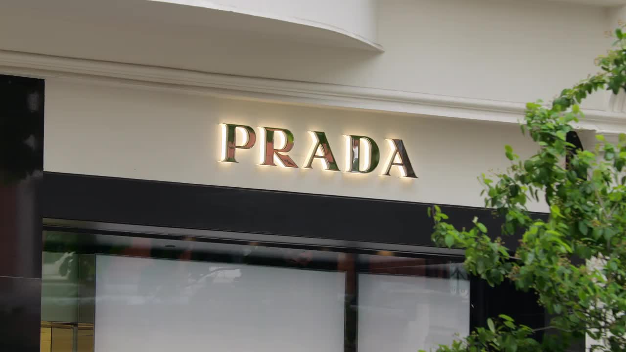 Elegant Exterior of Prada Storefront