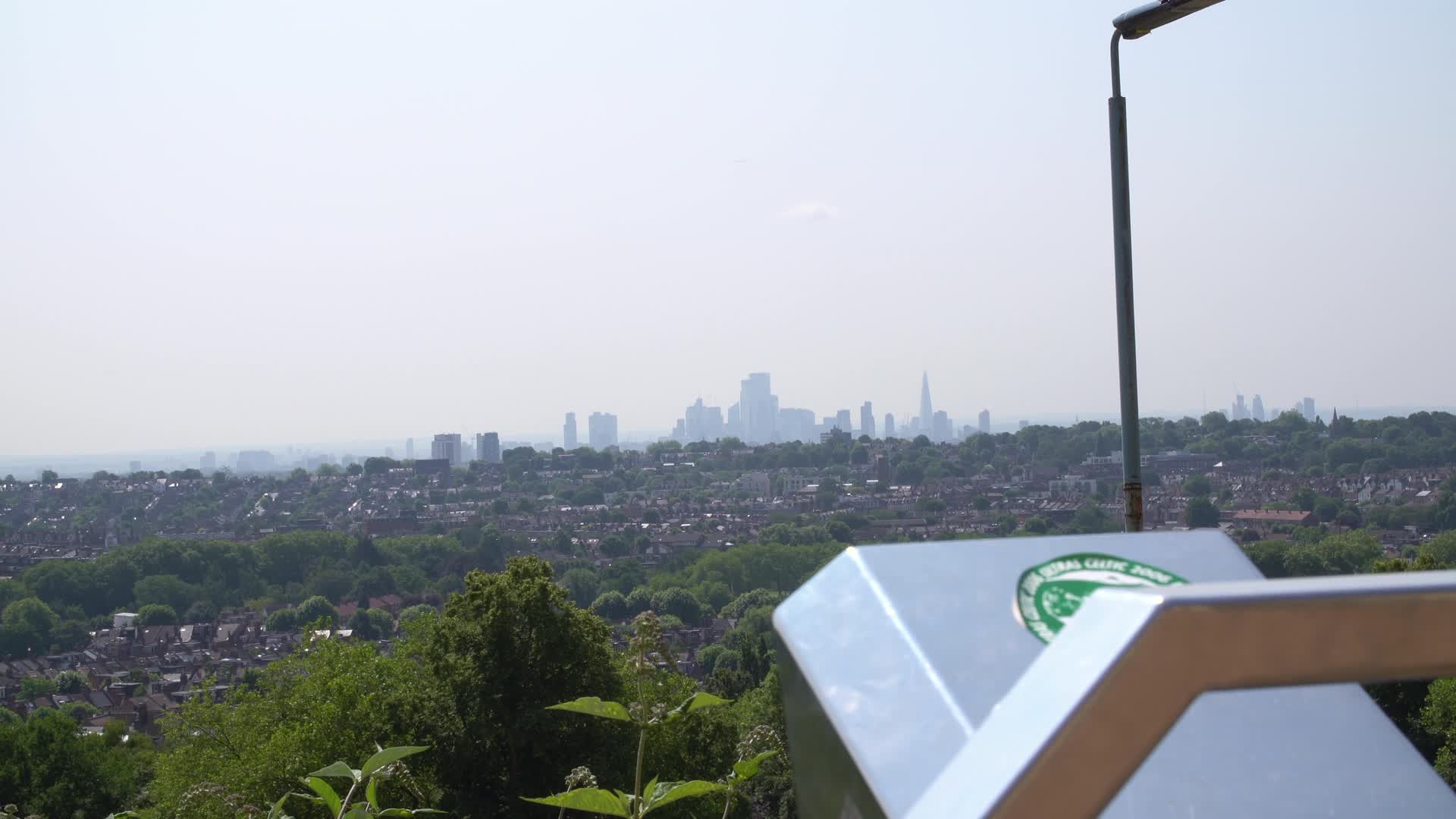 Sunny Day Panorama of London Skyline