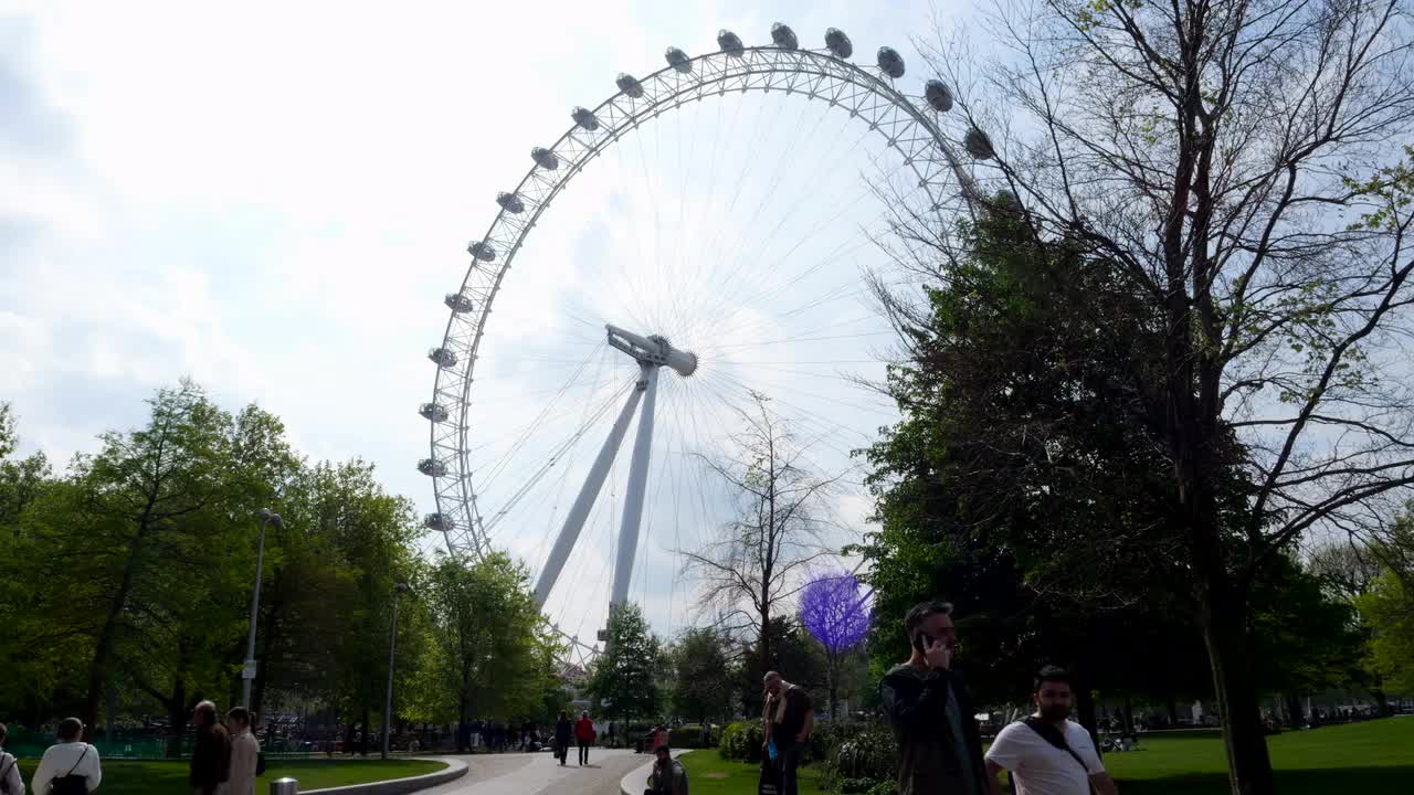 Scenic View of the London Eye on a Sunny Day
