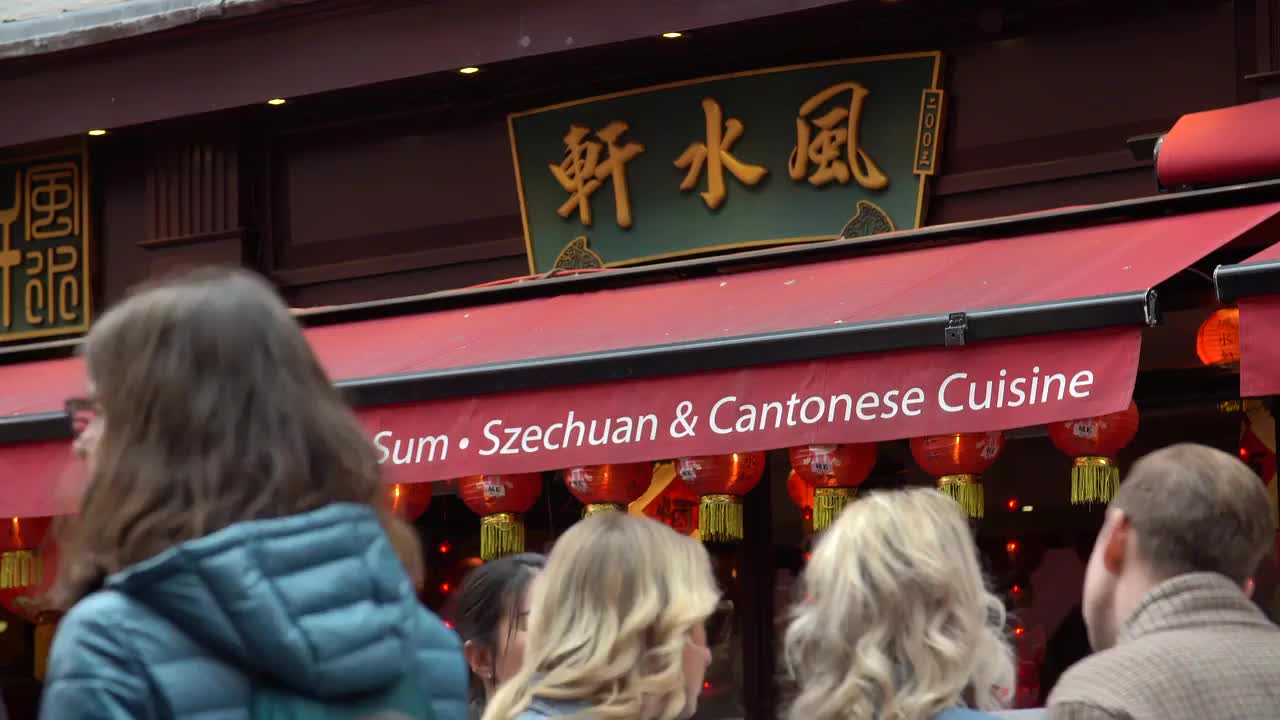 Bustling Streets of Soho Chinatown in Spring