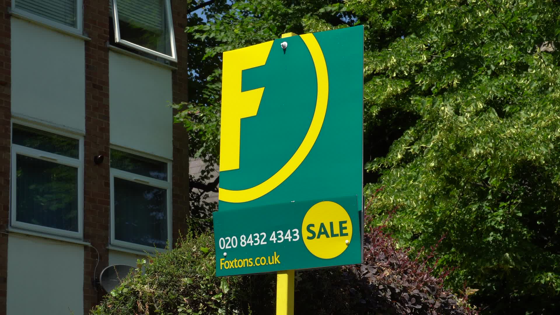 Foxtons Real Estate Sale Sign