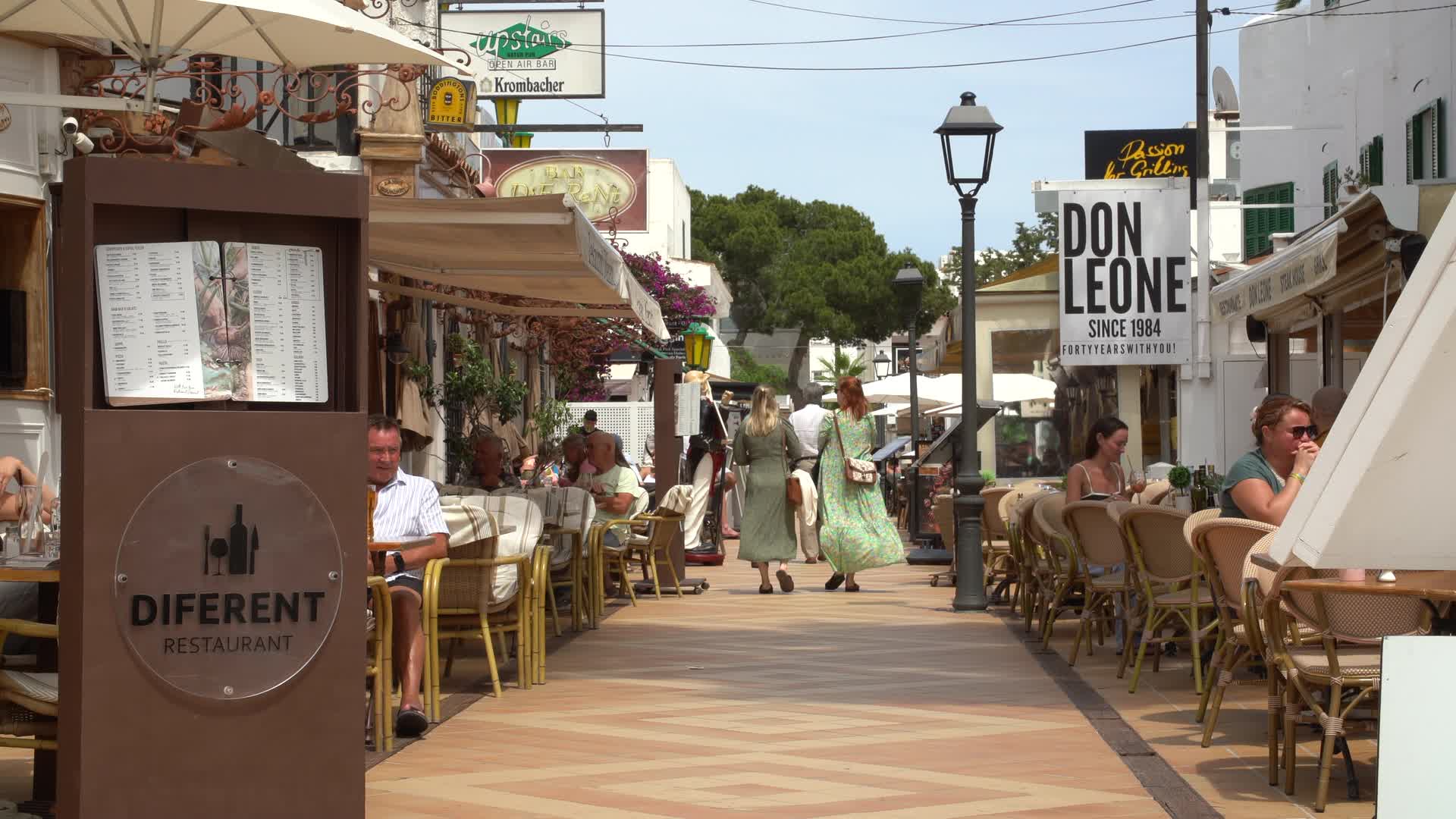 Charming Cala d'Or Street Scene in Mallorca