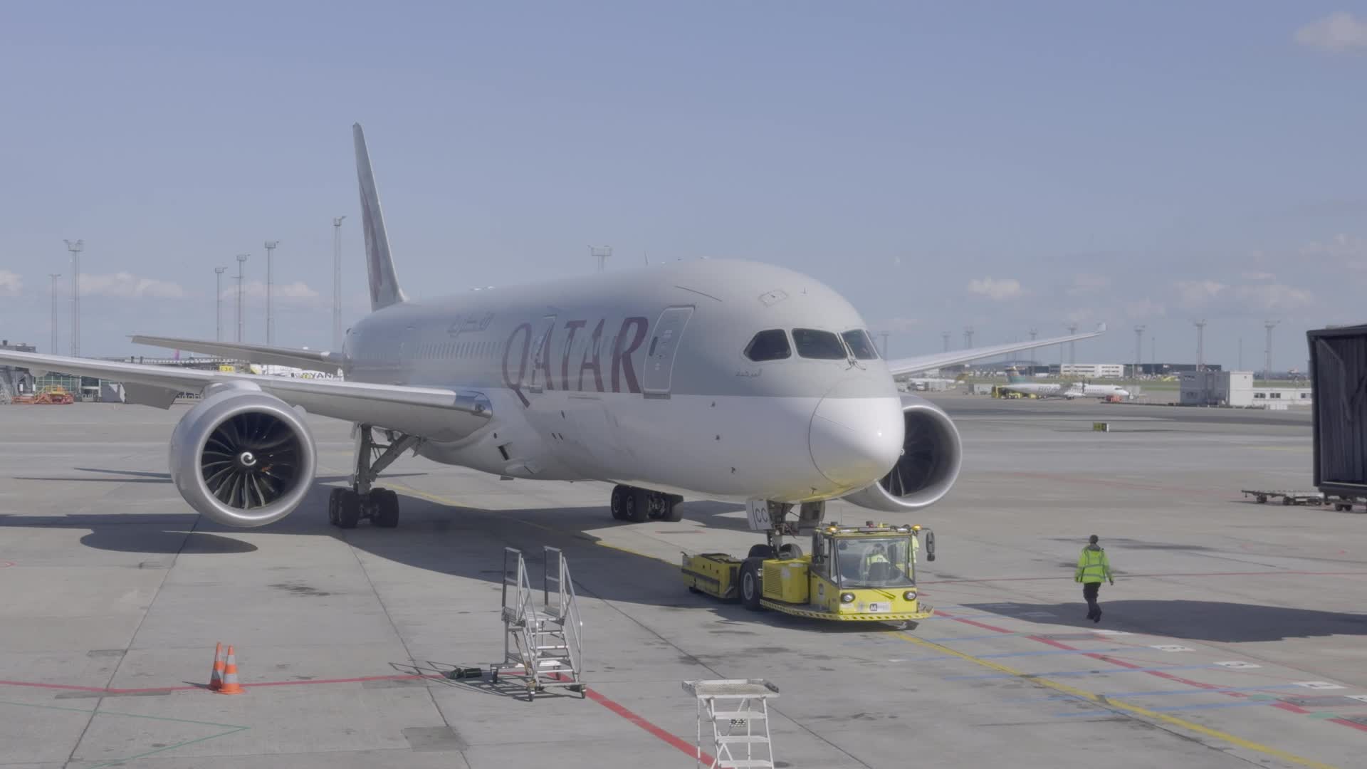 Qatar Airways Aircraft at Copenhagen Airport