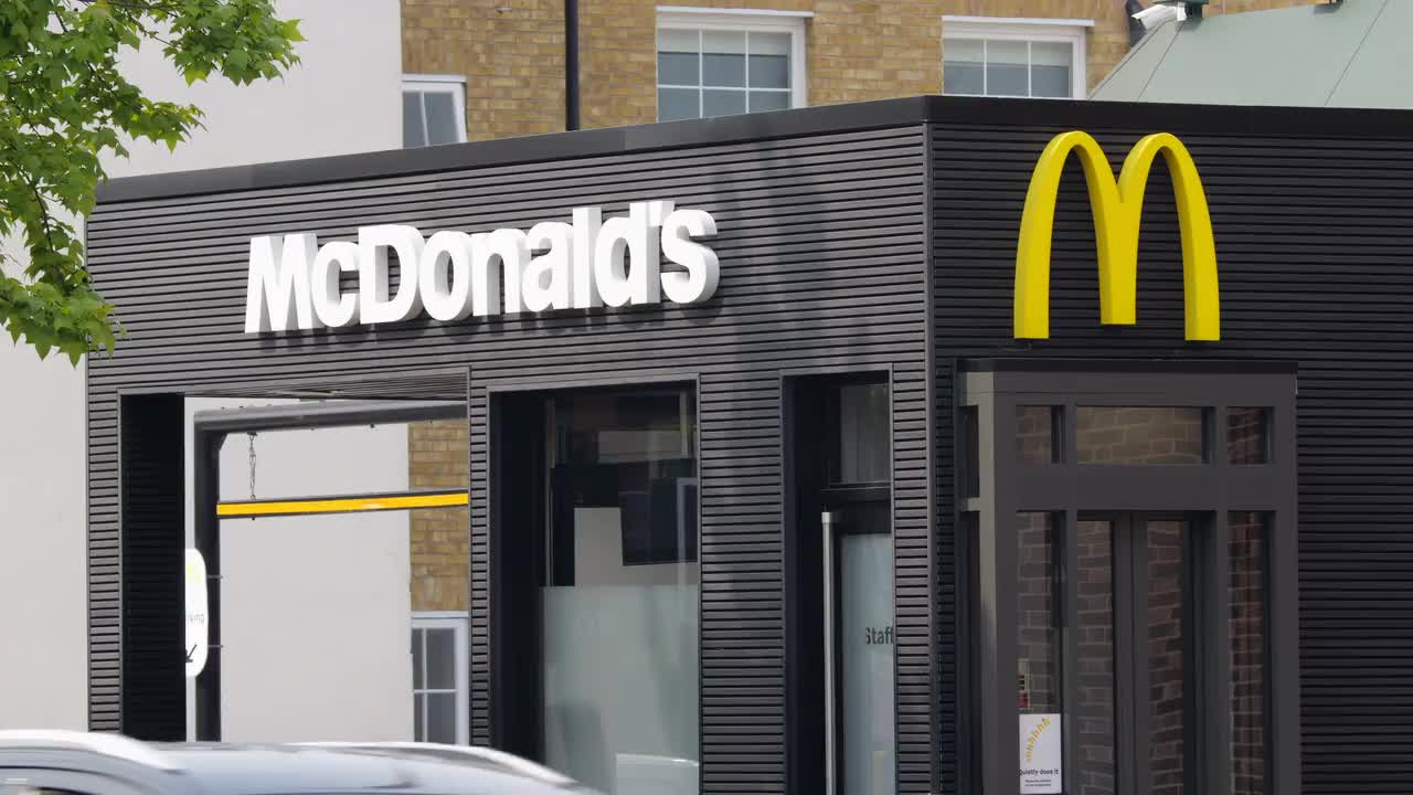 Modern McDonald's Storefront Exterior in London