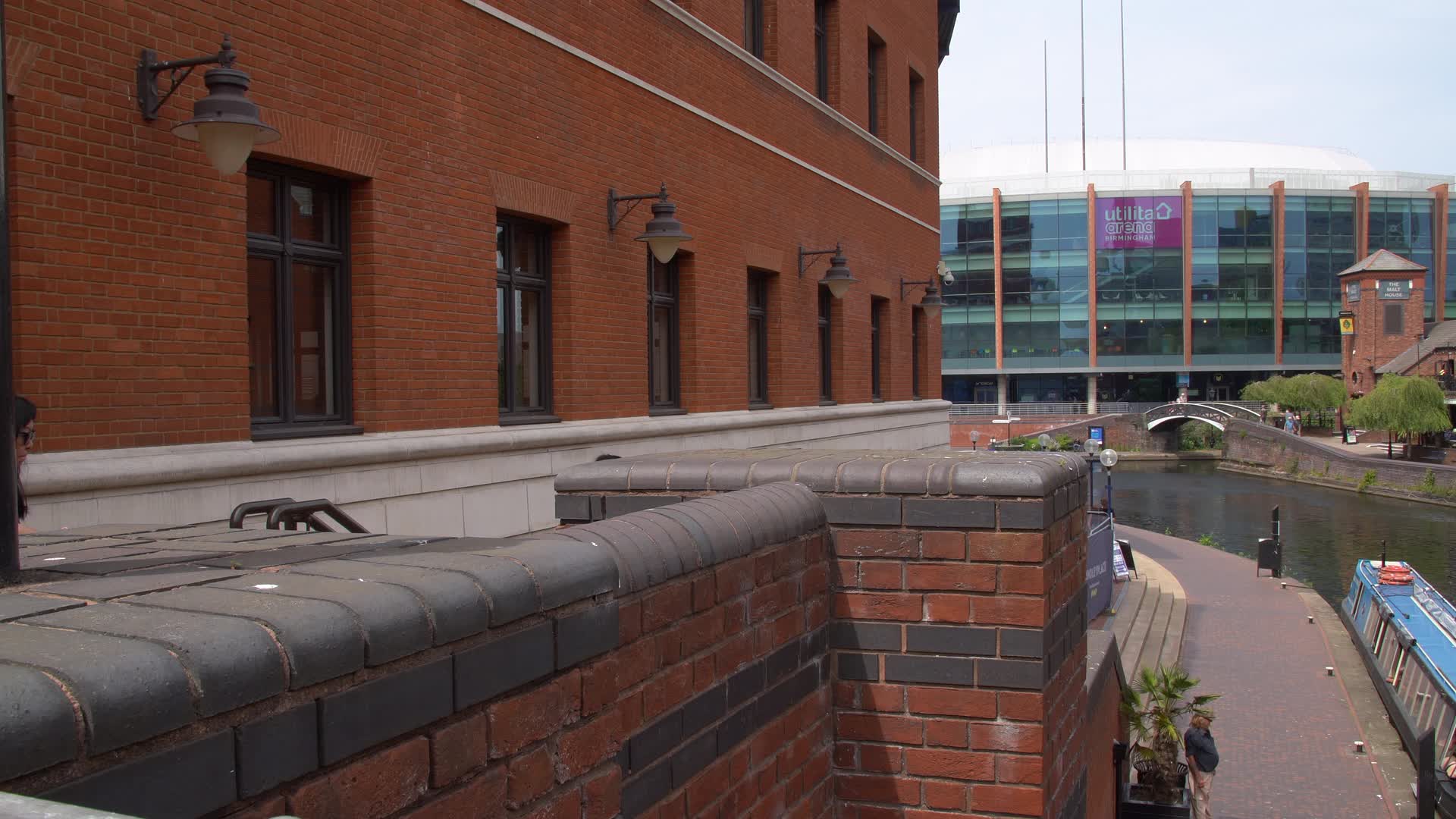 Birmingham Canal and Utilita Arena View