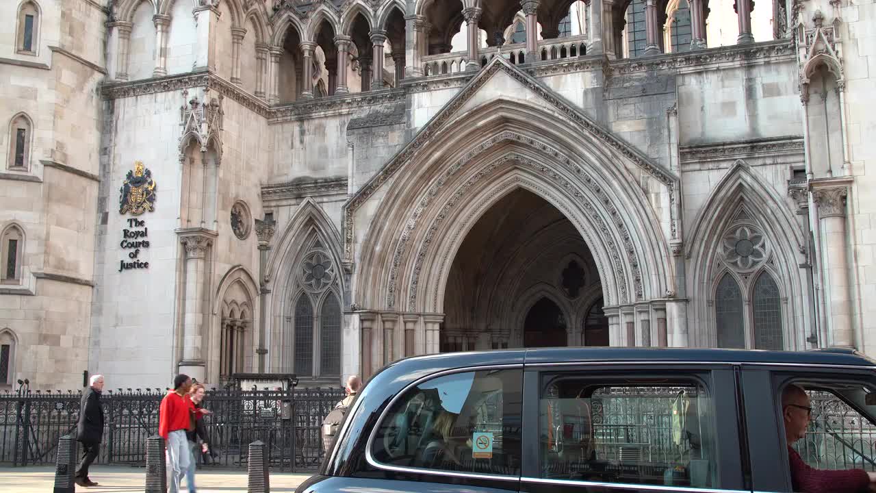 Royal Courts of Justice UK 4K Footage