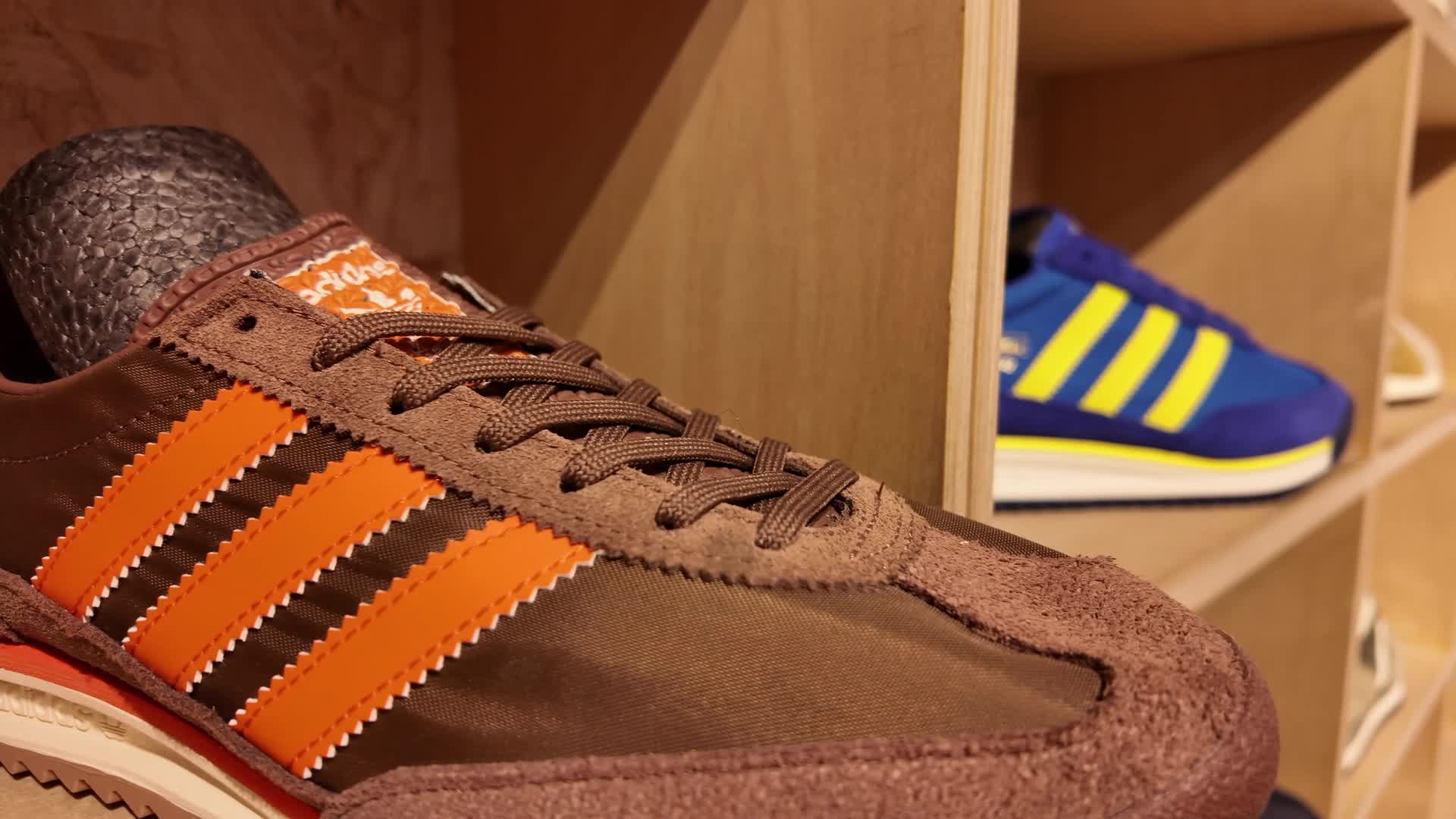 Adidas Trainers Display in Shop