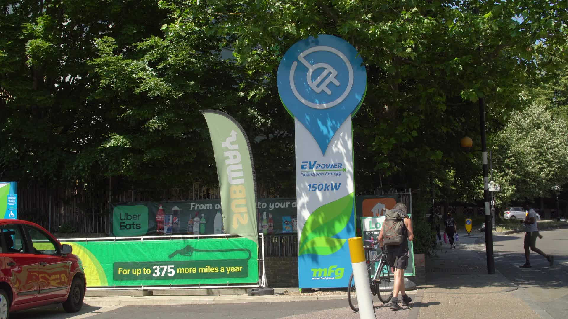 Electric Vehicle Charging Station at BP Service Station